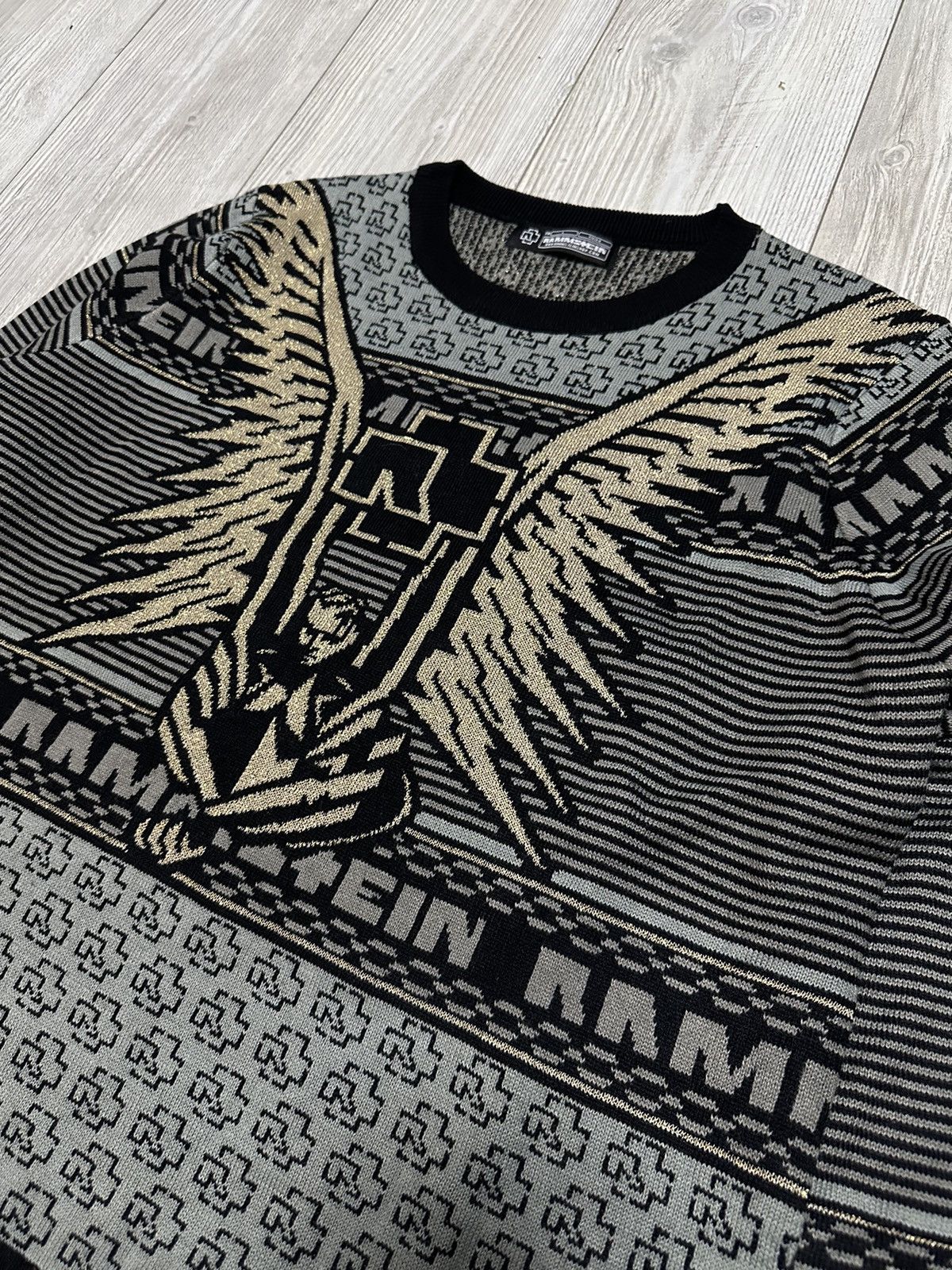 Other VTG Rammstein Rock Band Gray Sweater Center Logo Size US L / EU 52-54 / 3 - 2 Thumbnail