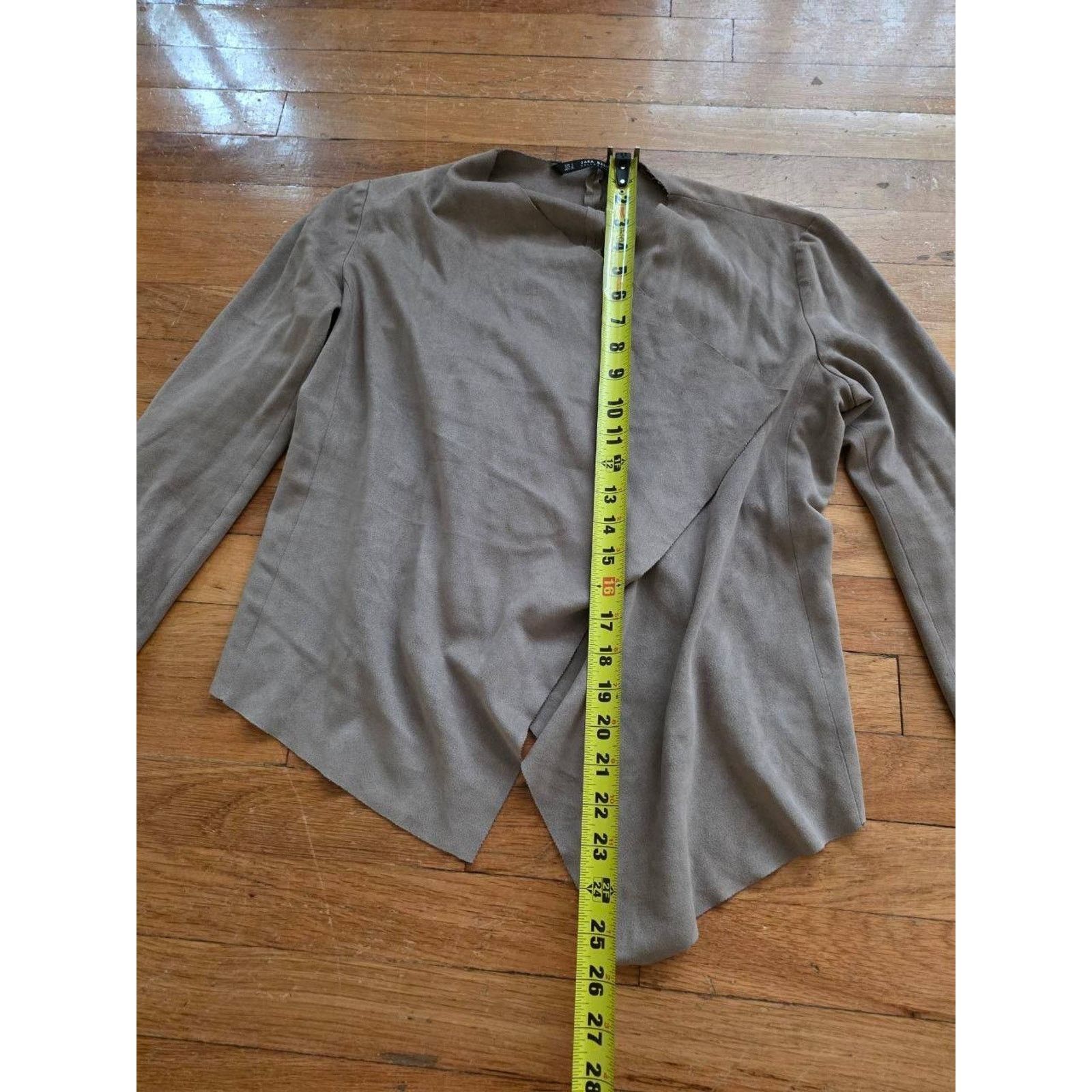Zara Zara Woman Top Suede Jacket Cardigan Small A001175 Size S / US 4 / IT 40 - 6 Thumbnail
