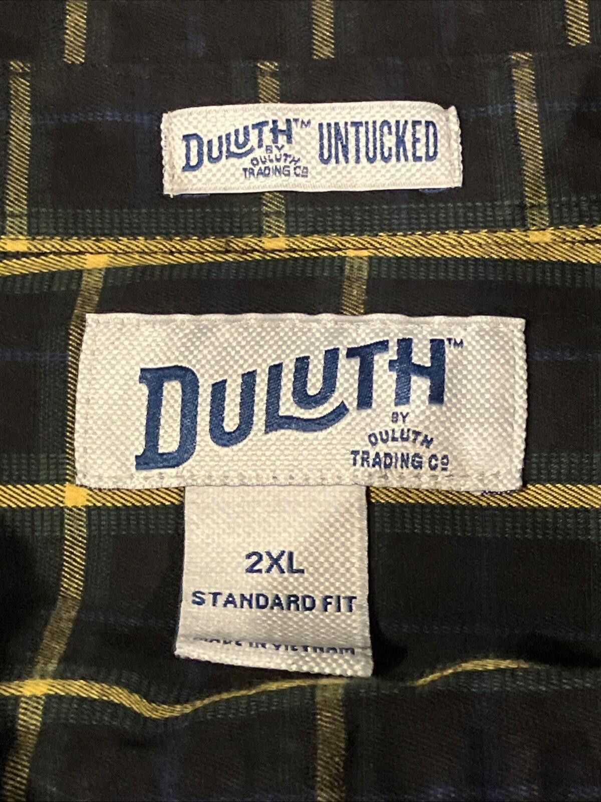 Duluth Trading Company Duluth Trading Co. Snap Closure Flannel Plaid Men's Shirt 2X Size US XXL / EU 58 / 5 - 2 Thumbnail