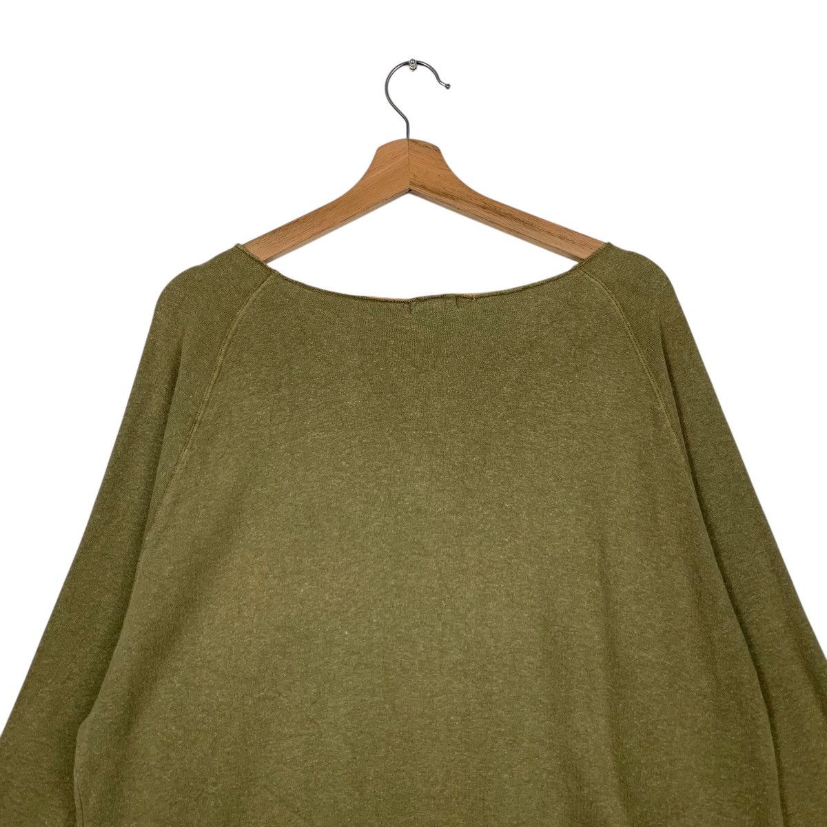 Beams Plus BEAMS Made in Usa Hemp Cotton Olive Green Sweater #1780-C79 Size US L / EU 52-54 / 3 - 8 Thumbnail