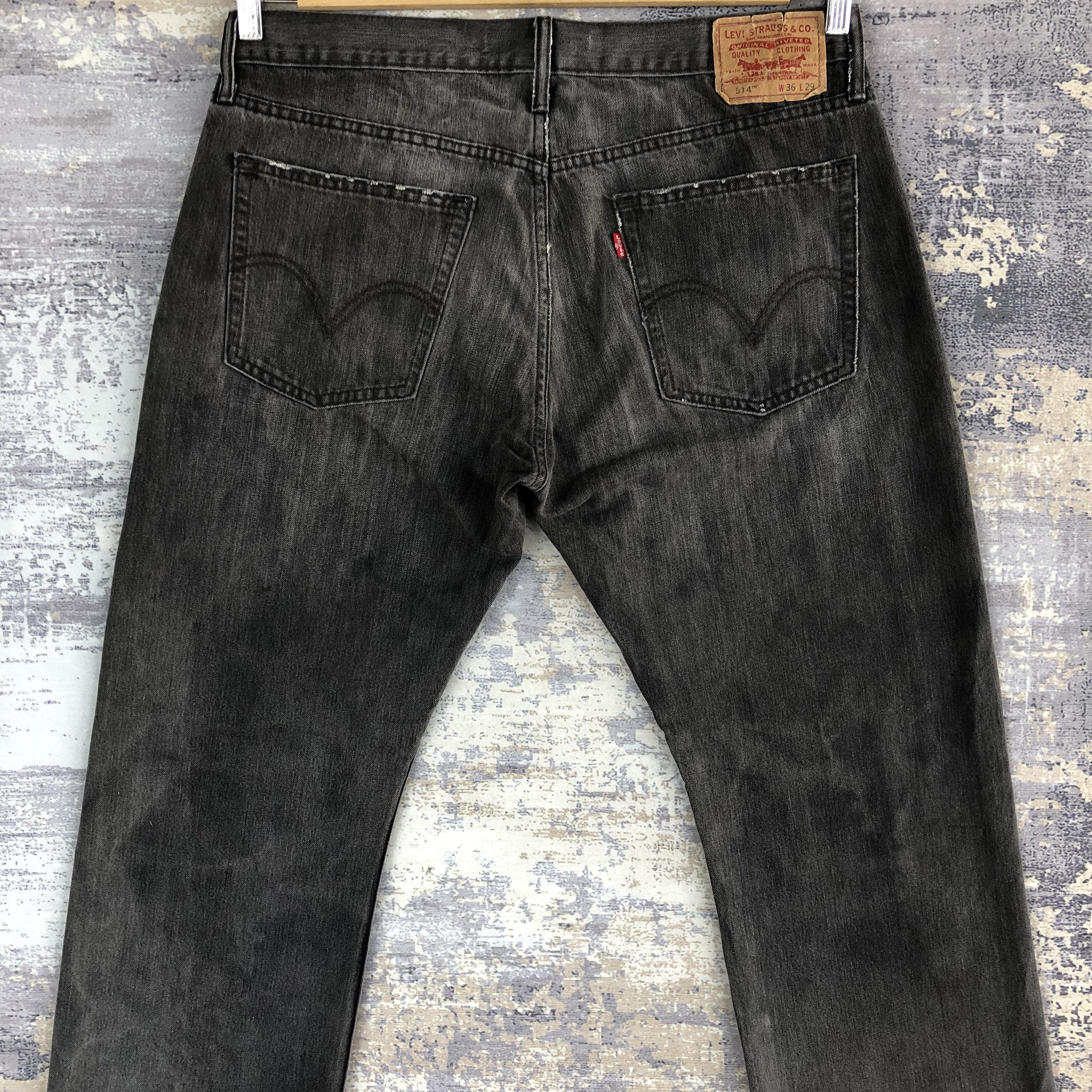 Levi's Vintage Levis 514 Baggy Jeans Super Black Levi's Denim Pants Size US 36 / EU 52 - 4 Thumbnail