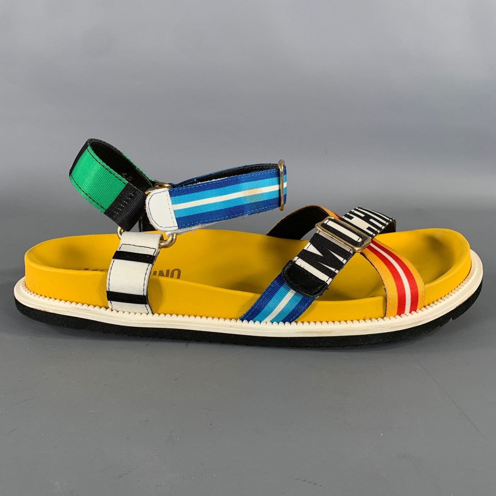 Moschino MOSCHINO Size 12 Multi-Color Geometric Sandals Size US 12 / EU 45 - 2 Thumbnail