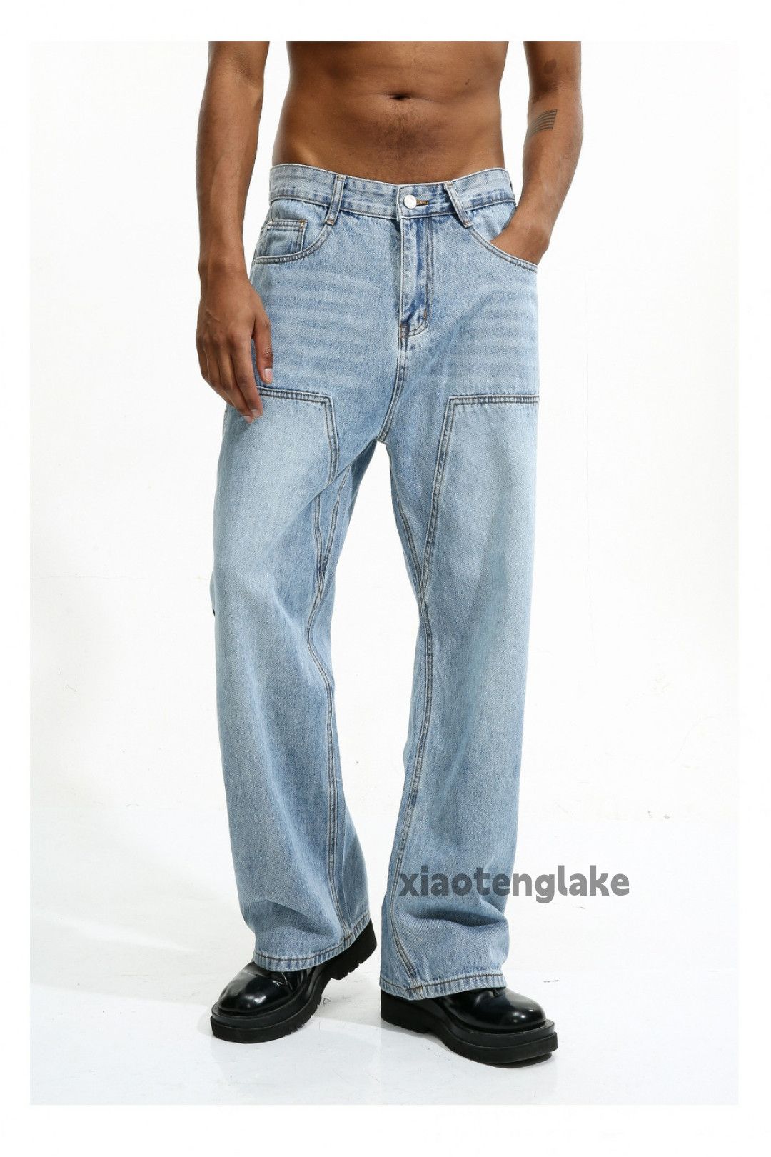 Jean × Vintage washed faded loose utility carpenter hiphop jeans Size US 30 / EU 46 - 2 Thumbnail