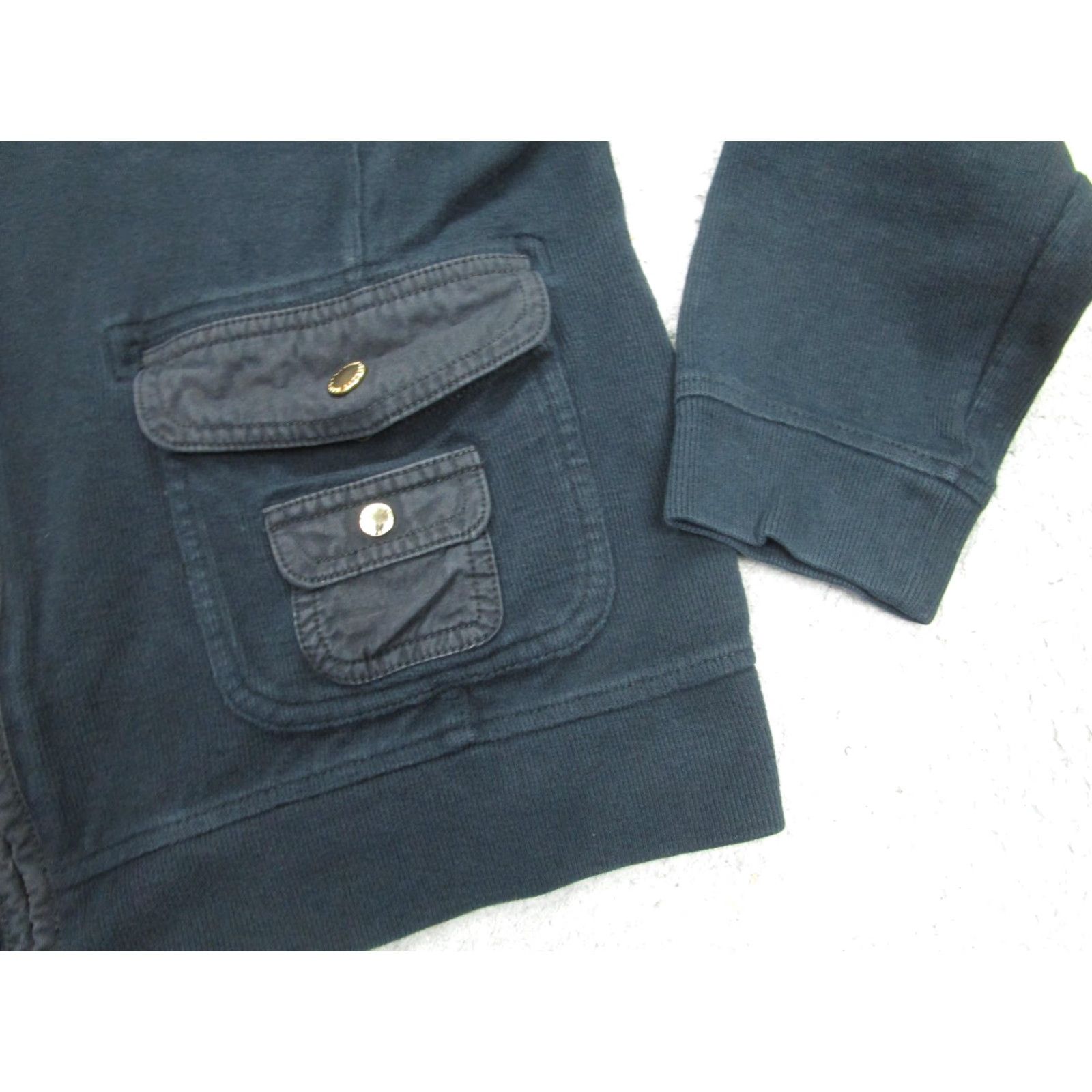 Ralph Lauren LAUREN RALPH LAUREN Military Jacket Womens Large Black Full Zip Mock Neck Made in USA Size L / US 10 / IT 46 - 4 Thumbnail