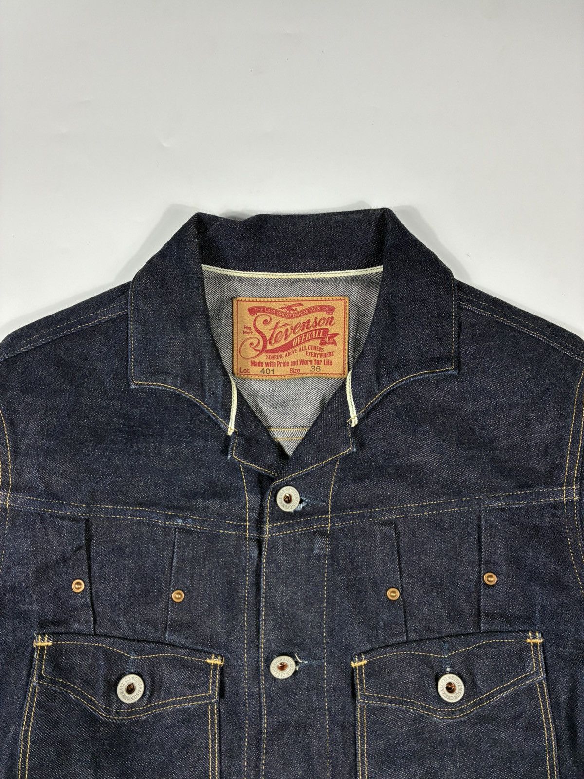 Stevenson Overall Co. Stevenson Overall Co. Lot 401 Denim Jacket Size US S / EU 44-46 / 1 - 2 Thumbnail