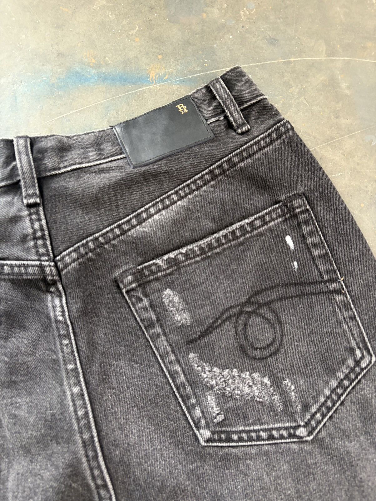 R13 R13 flare clawmark pants black Size US 31 - 7 Thumbnail
