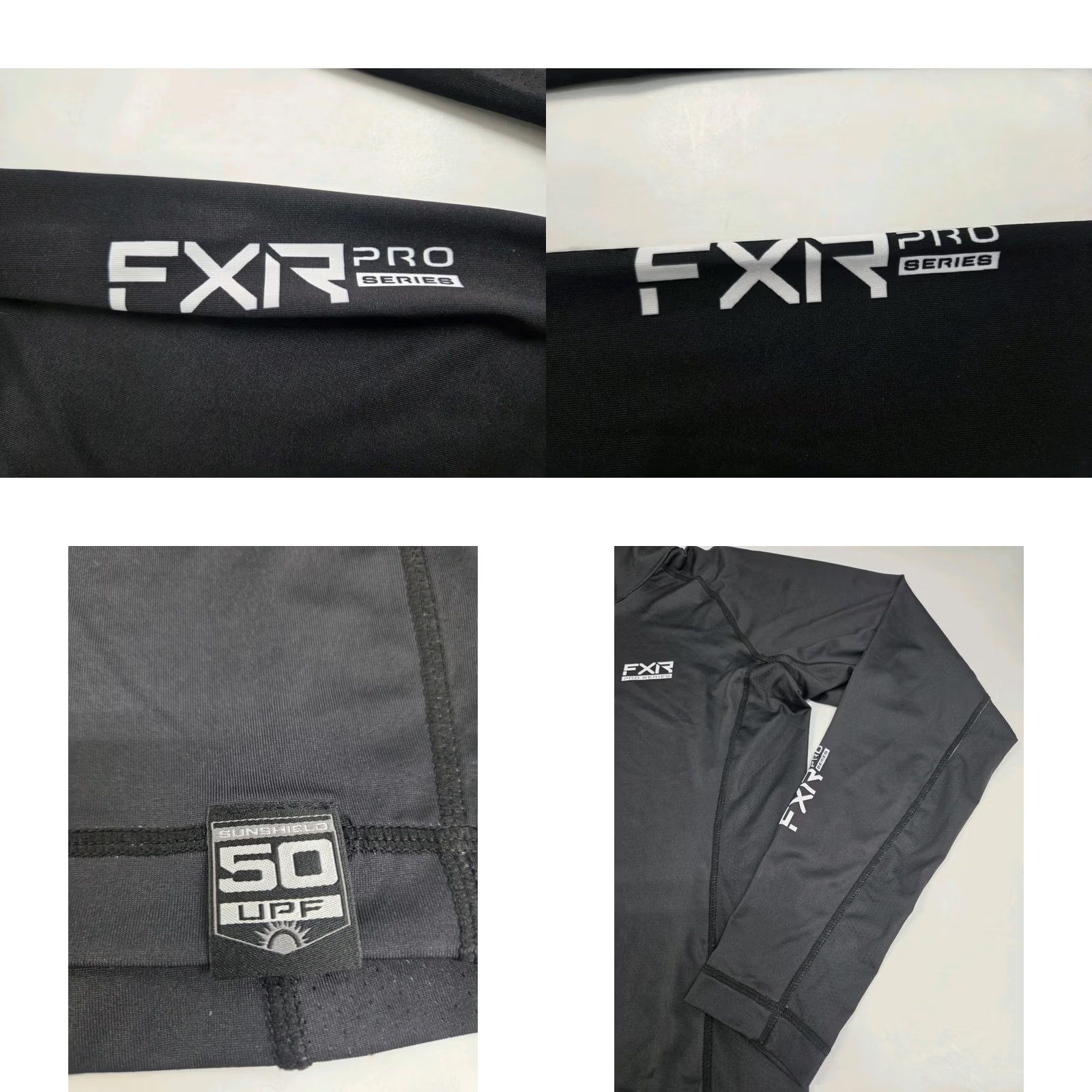 Vintage FXR Pro Series Performance Long Sleeve 1/4 Zip Pullover Black Size M Mens Jacket/Coat Solid 3-in-1 UPF 50 Mid-Length Standing Collar Pockets Logo Size US M / EU 48-50 / 2 - 8 Thumbnail