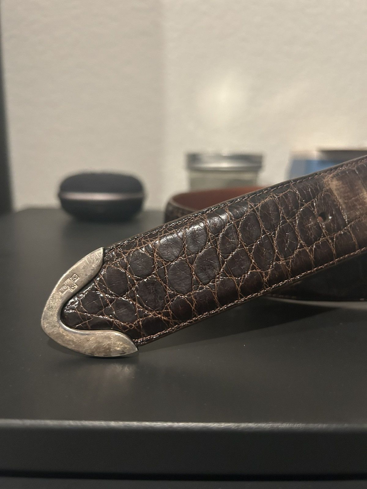Ralph Lauren Ralph Lauren Vintage Sterling Silver Alligator Belt Size 28 Size ONE SIZE - 2 Thumbnail