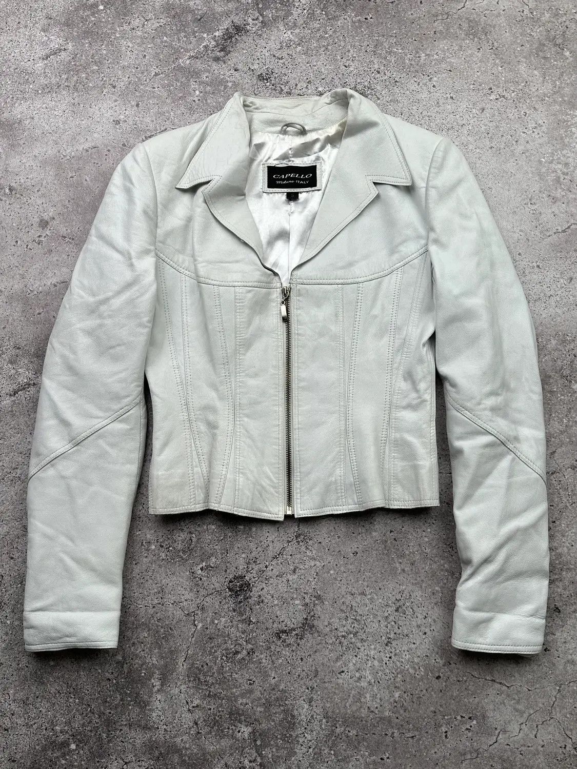Japanese Brand Vintage Cropped Leather Jacket C219(V46)E8 Size S / US 4 / IT 40 - 1 Thumbnail