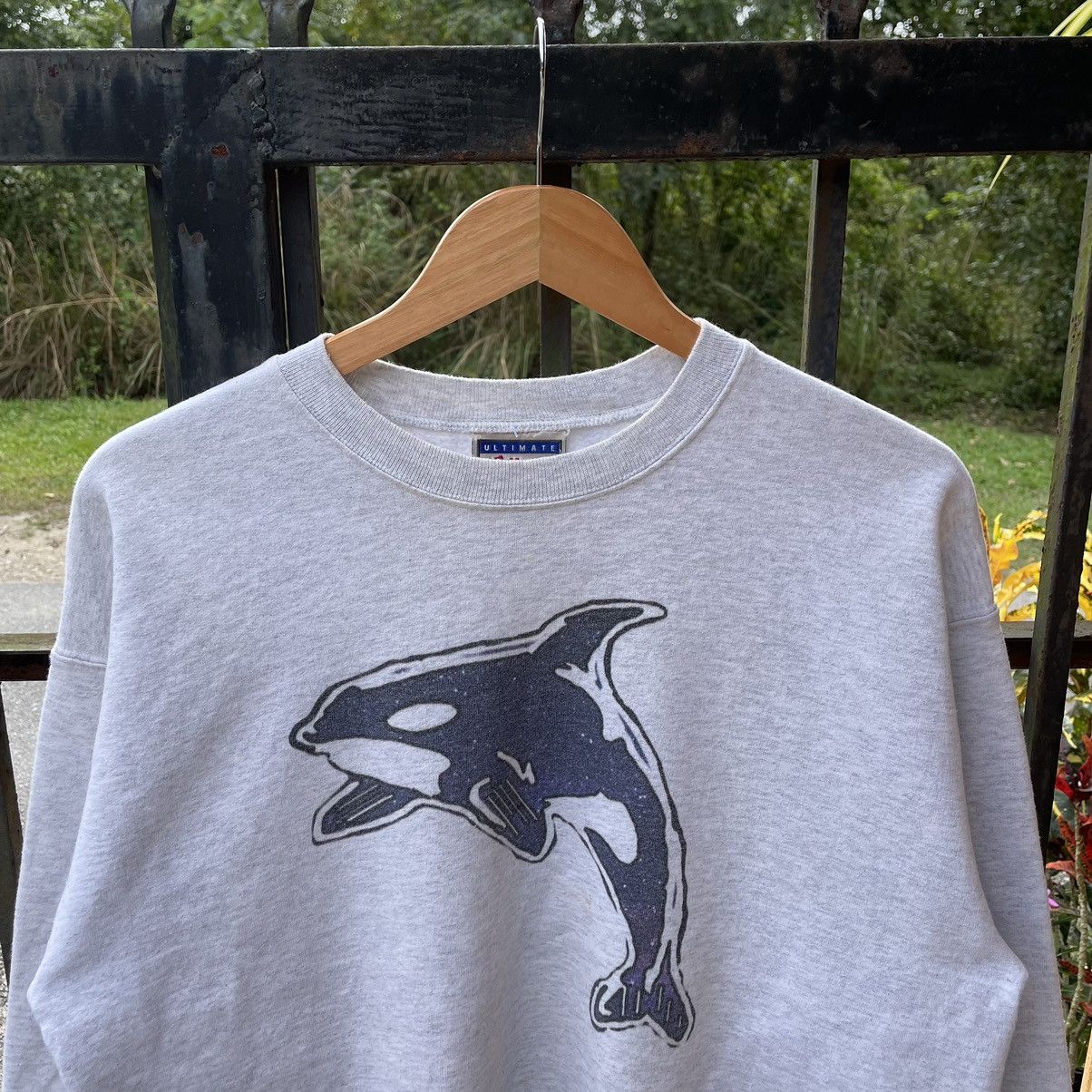 Habitat × Hanes × Vintage 🔥Vintage 90s Big Killer Whale Image Habitat Sweatshirts Size US M / EU 48-50 / 2 - 4 Thumbnail