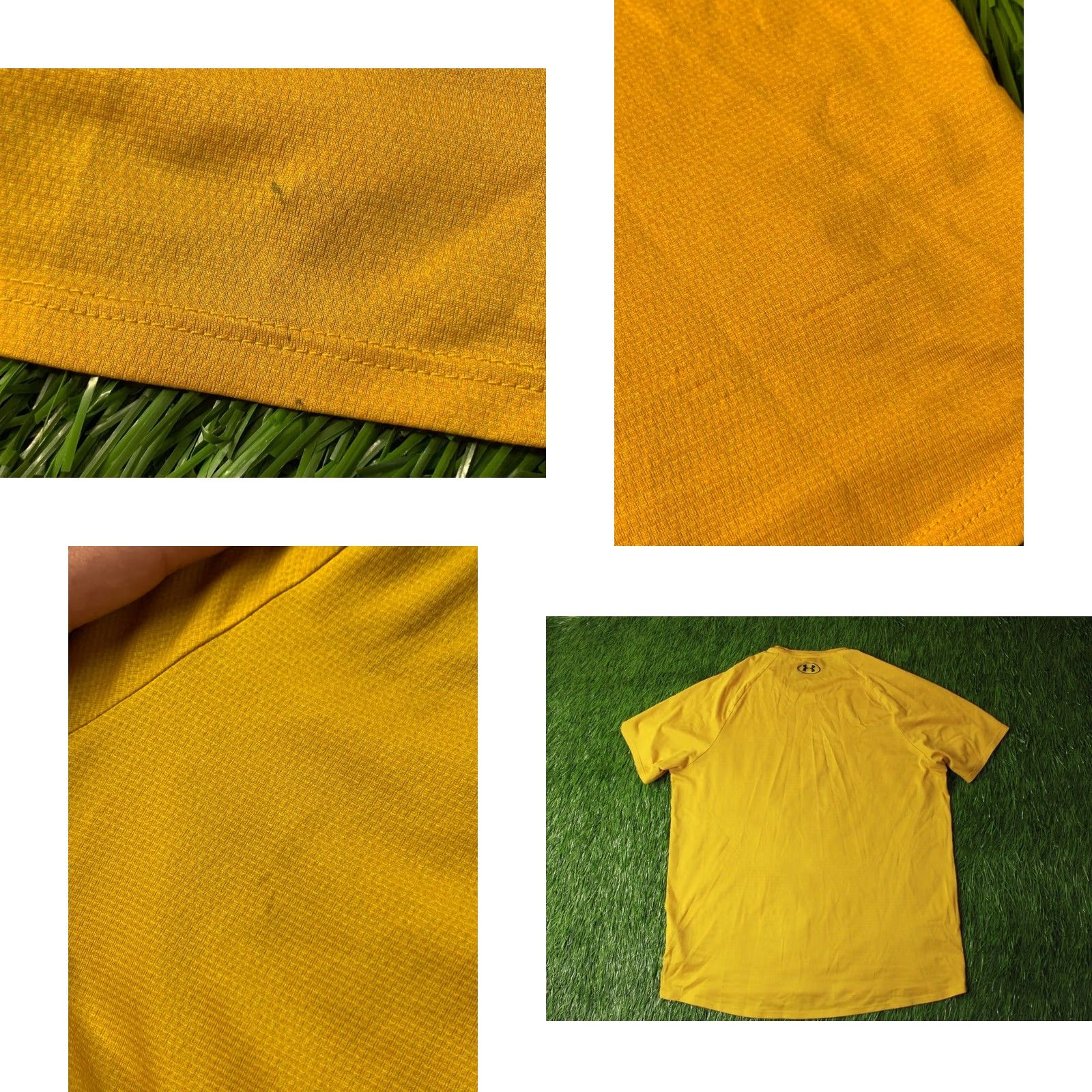 Under Armour Under Armour Tech Tee Shirt Mens L Yellow 100% Polyester Short Sleeve 2020 Classic Fit Training Jersey Shirt Size US L / EU 52-54 / 3 - 8 Thumbnail