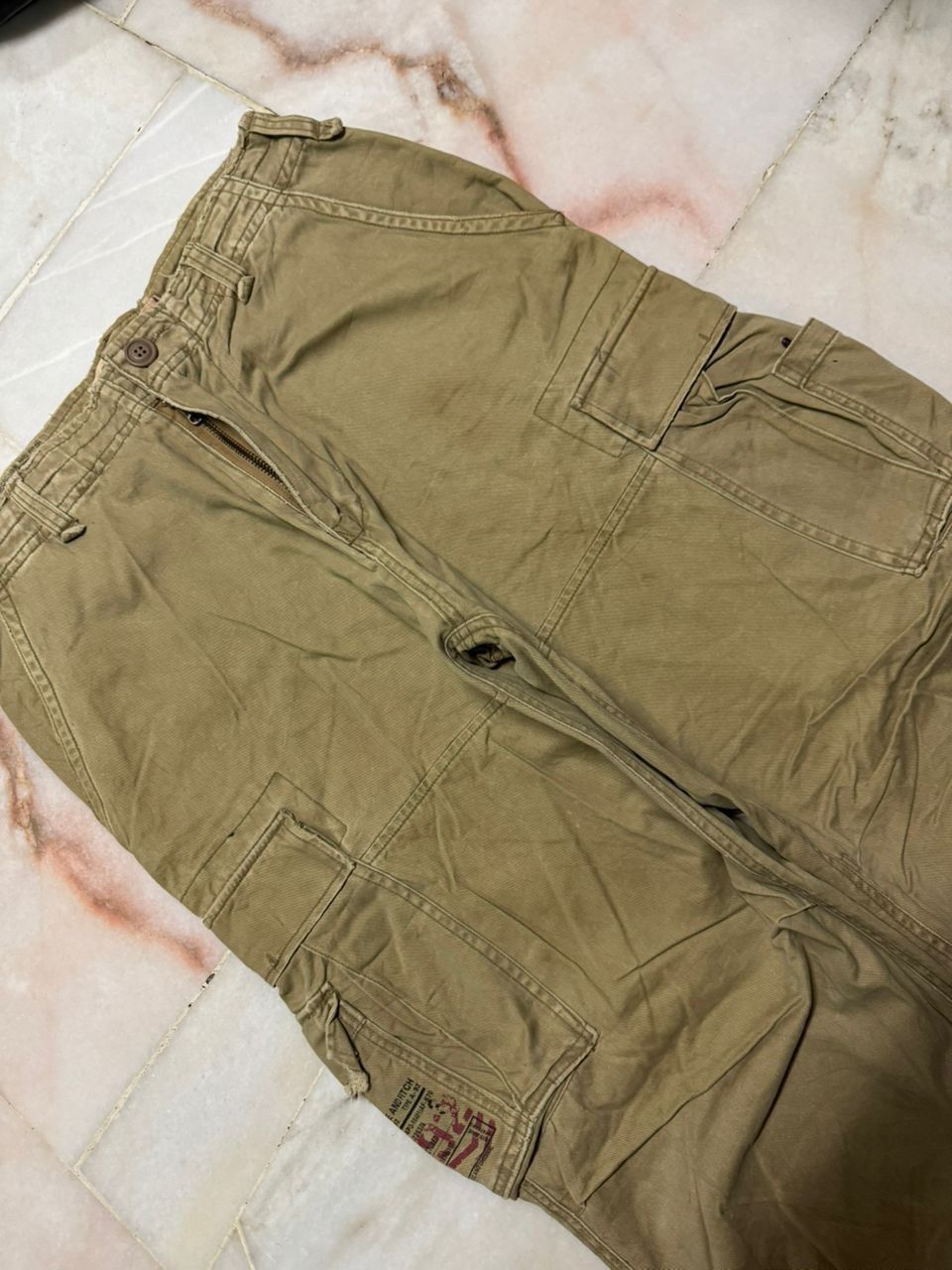 20471120 Baggy💥Vintage Abercrombie Tactical Cargo Big Pocket Distress Size US 32 / EU 48 - 7 Thumbnail