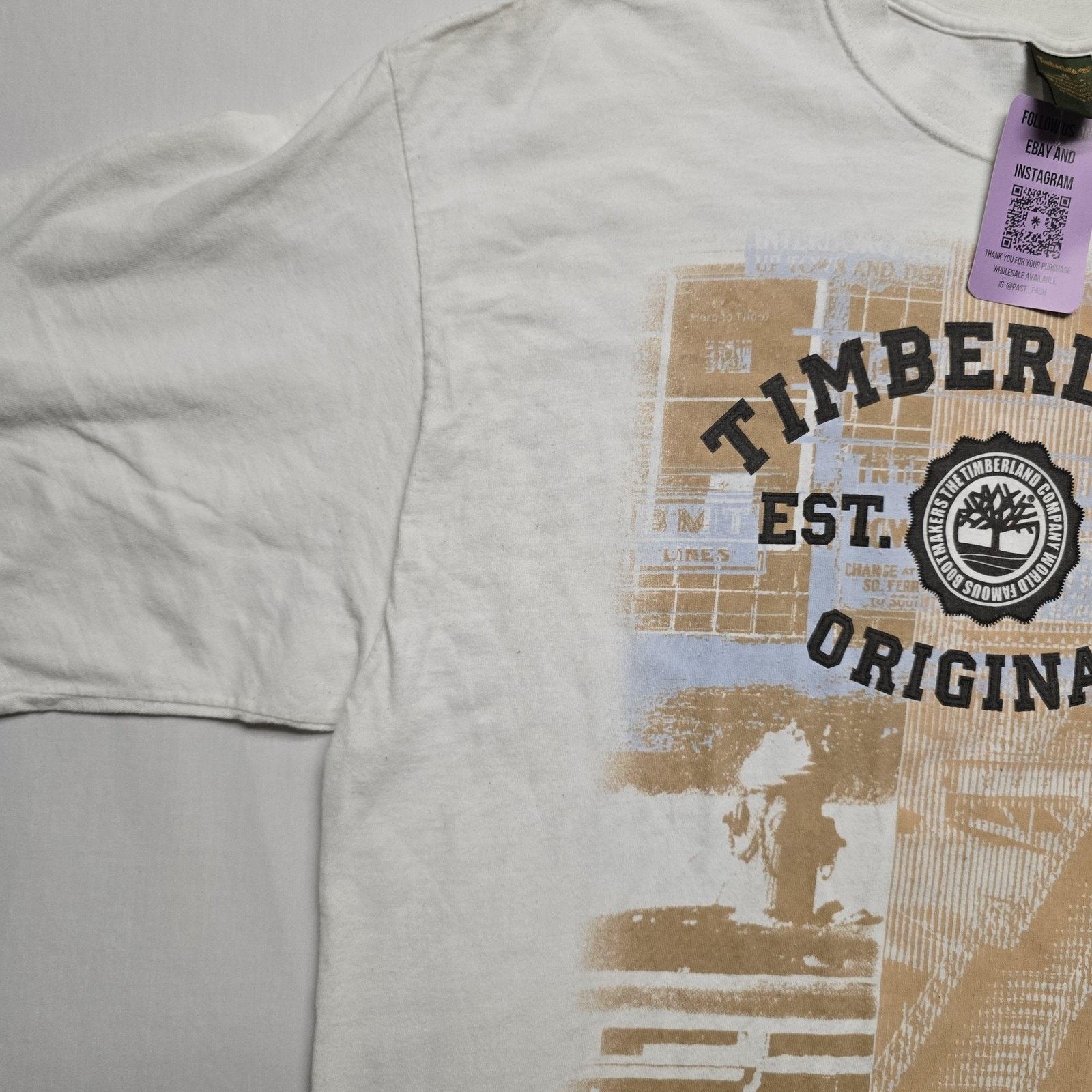 Timberland Vintage Timberland Shirt XL White Logo Tee Y2K Streewear Size US XL / EU 56 / 4 - 5 Thumbnail