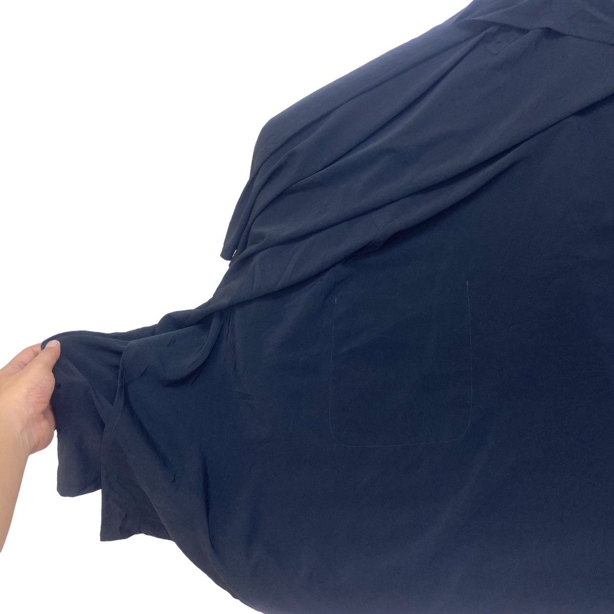 Y’s Yohji Yamamoto Gabardine Black Asymmetrical Cape