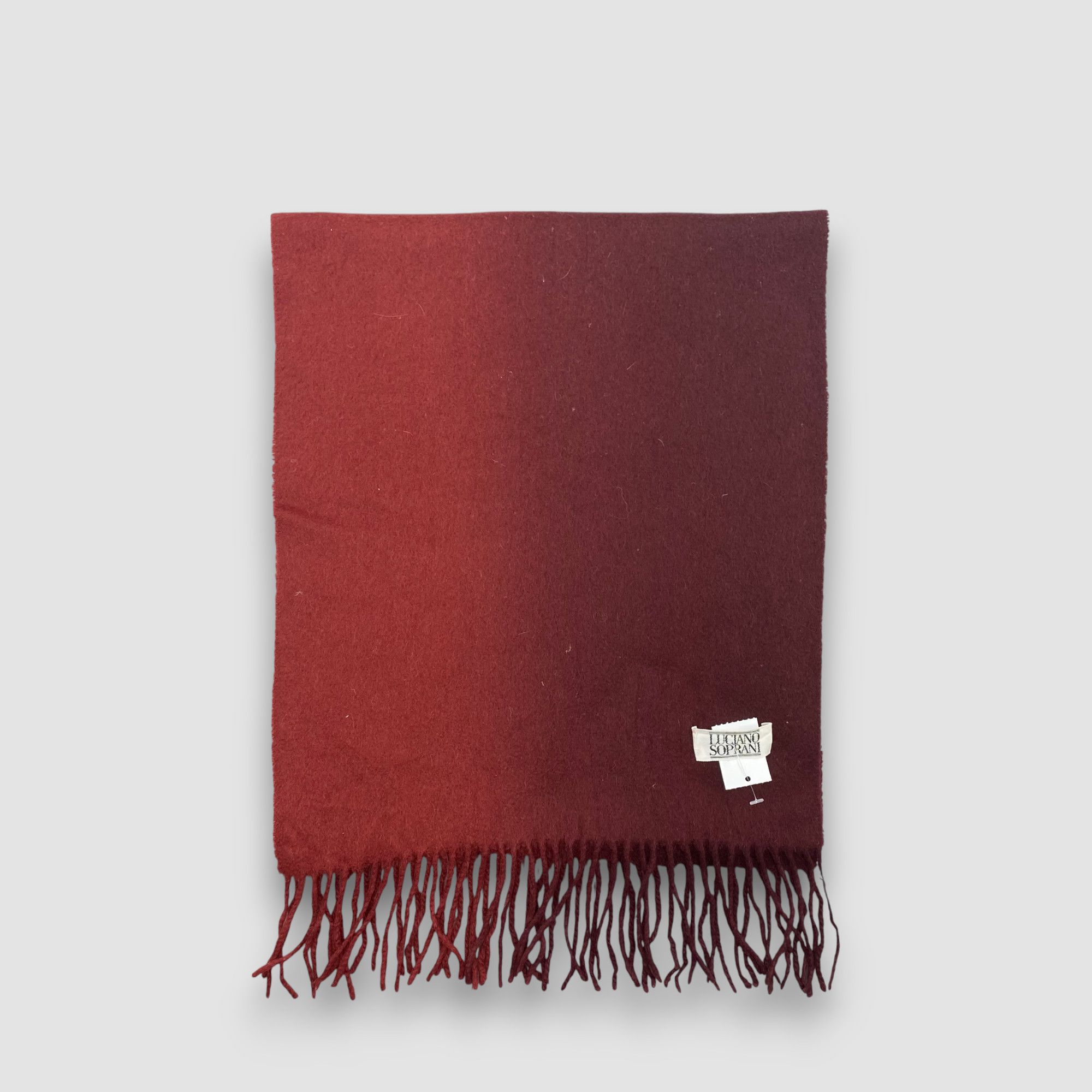 Japanese Brand Vintage Luciano Soprani Scarf Muffler Wool Winter Scarves Size ONE SIZE - 2 Thumbnail