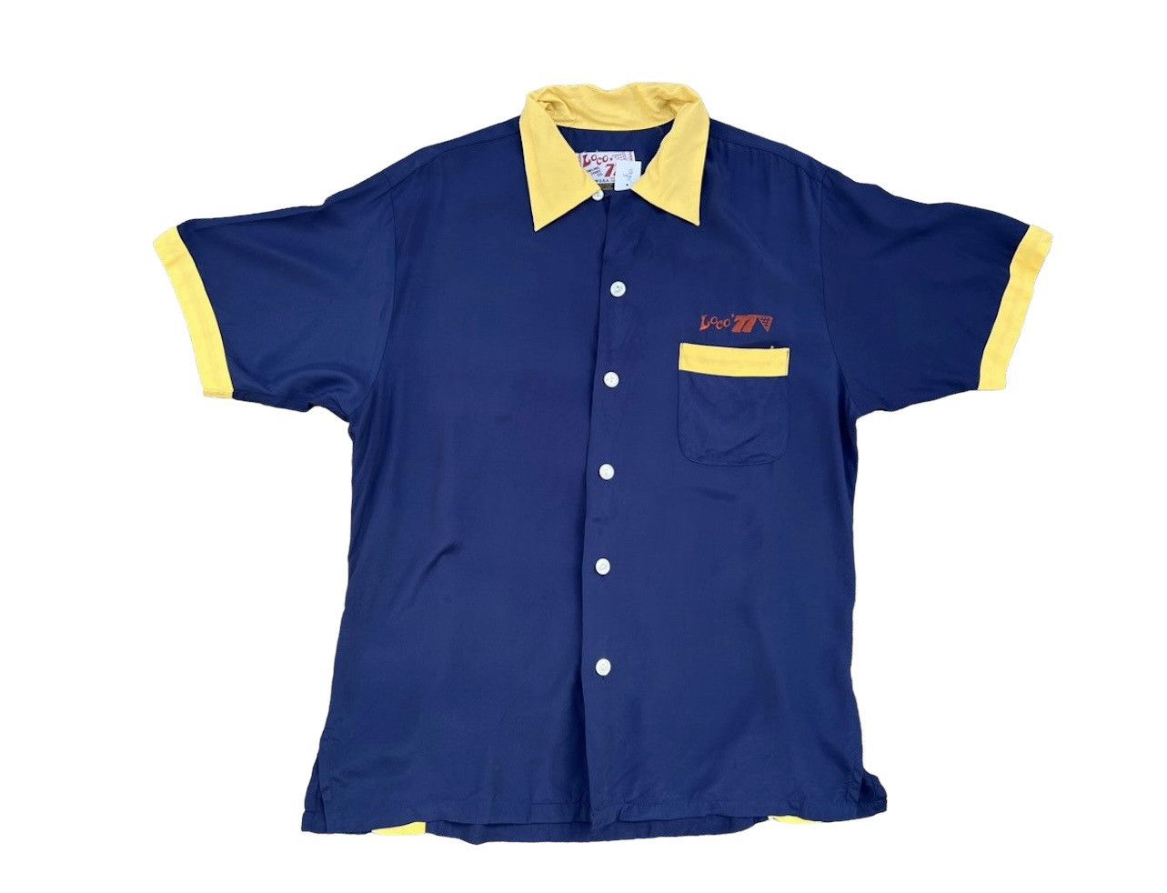 Vintage Vintage Loco’ 77 100% Rayon Bowling Shirt Size US M / EU 48-50 / 2 - 3 Thumbnail