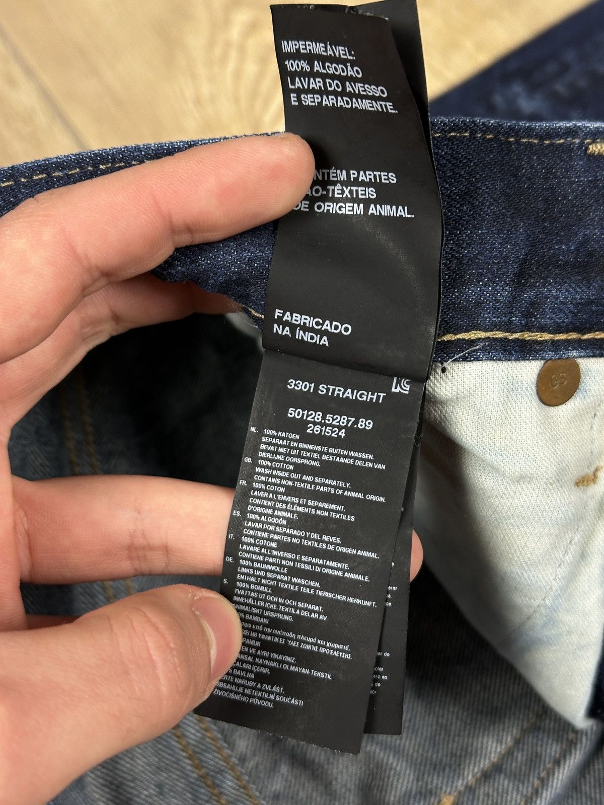 G-Star G-Star Raw 3301 Straight Denim Jeans Size US 31 - 9 Thumbnail