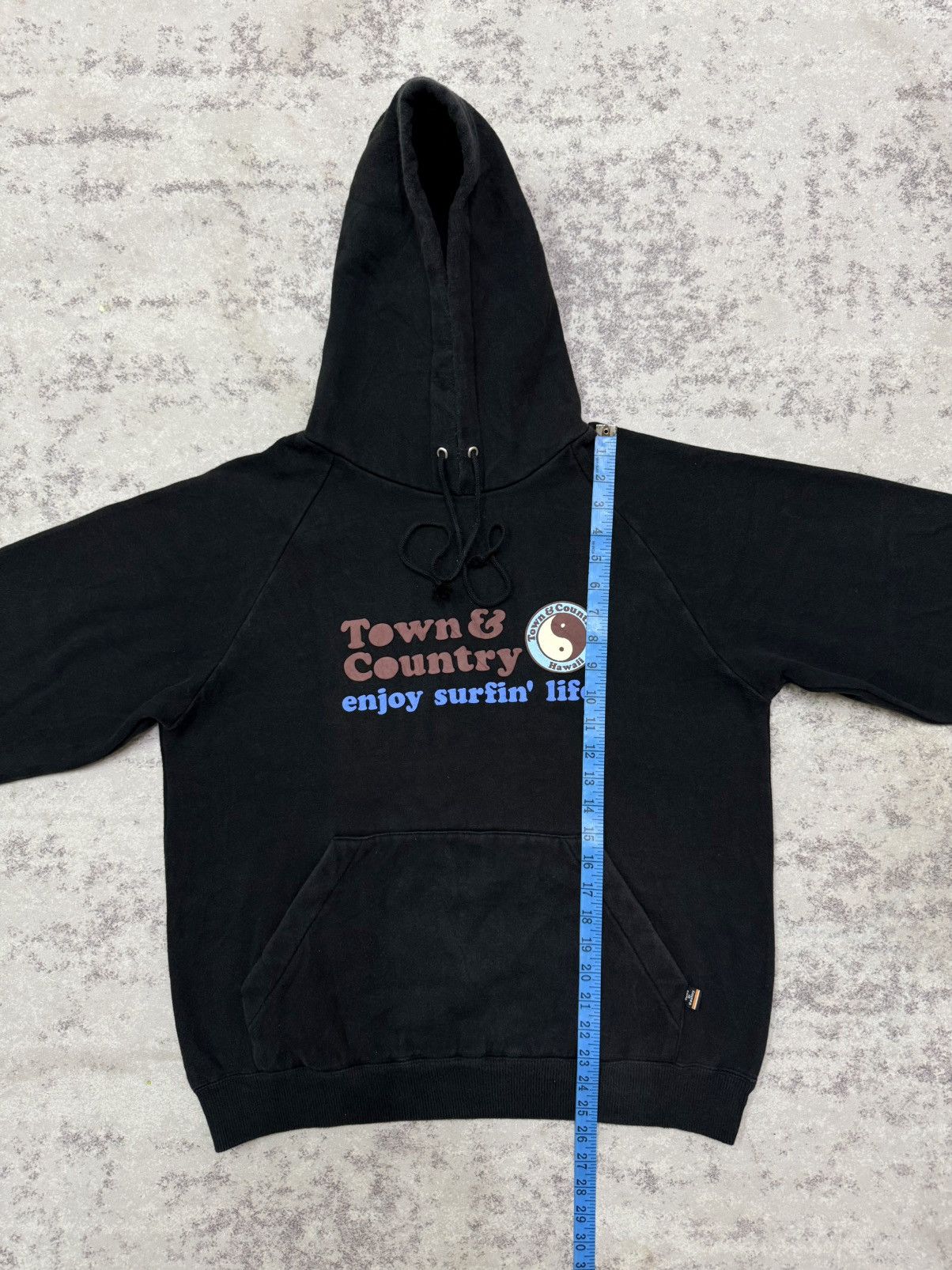 Vintage Vintage Town & Country Enjoy Surfing Pullover Sweater Hoodie Size US M / EU 48-50 / 2 - 14 Thumbnail