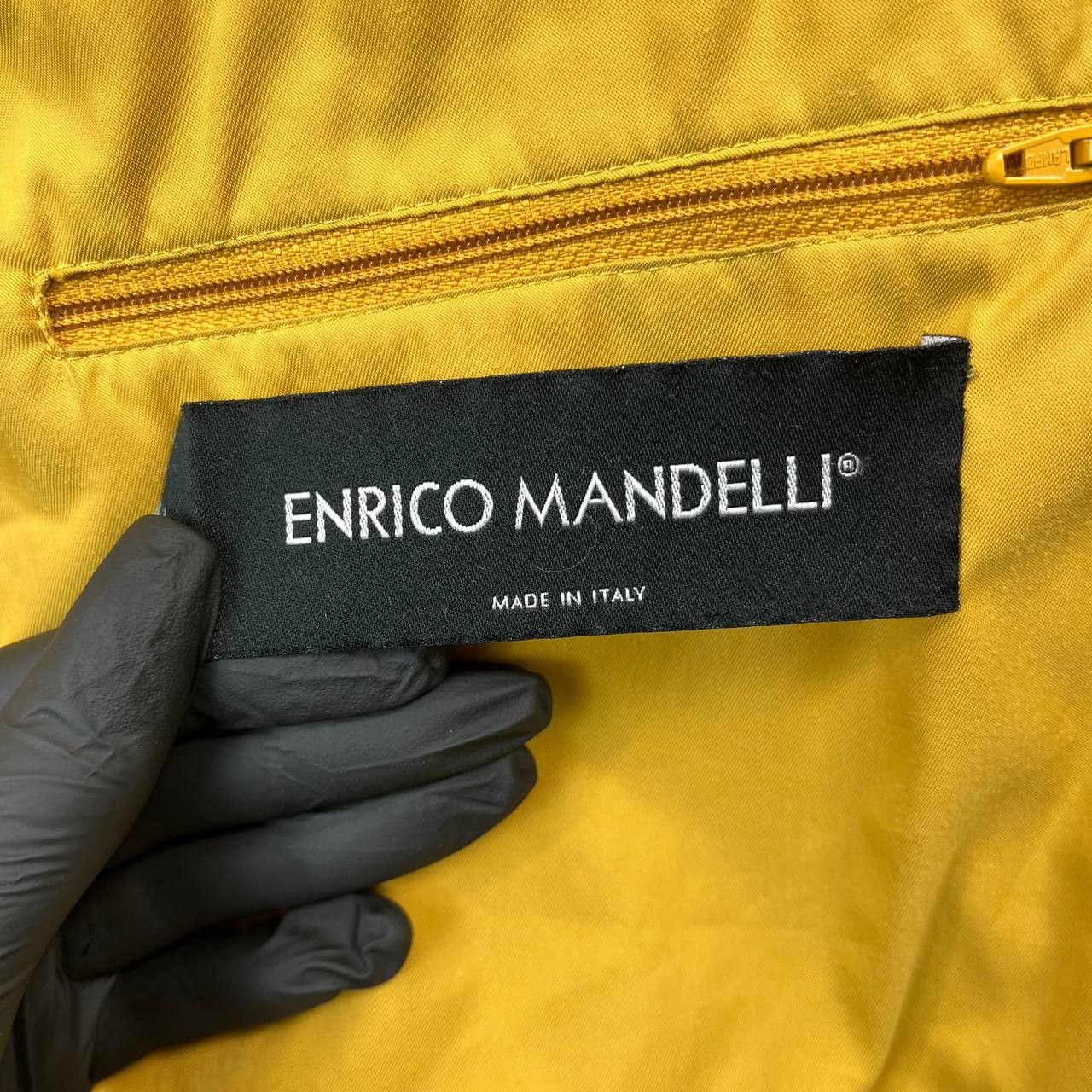 Enrico Coveri Enrico Mandelli Mens Mustard Yellow Jacket Coat Size 57 Size US L / EU 52-54 / 3 - 7 Thumbnail