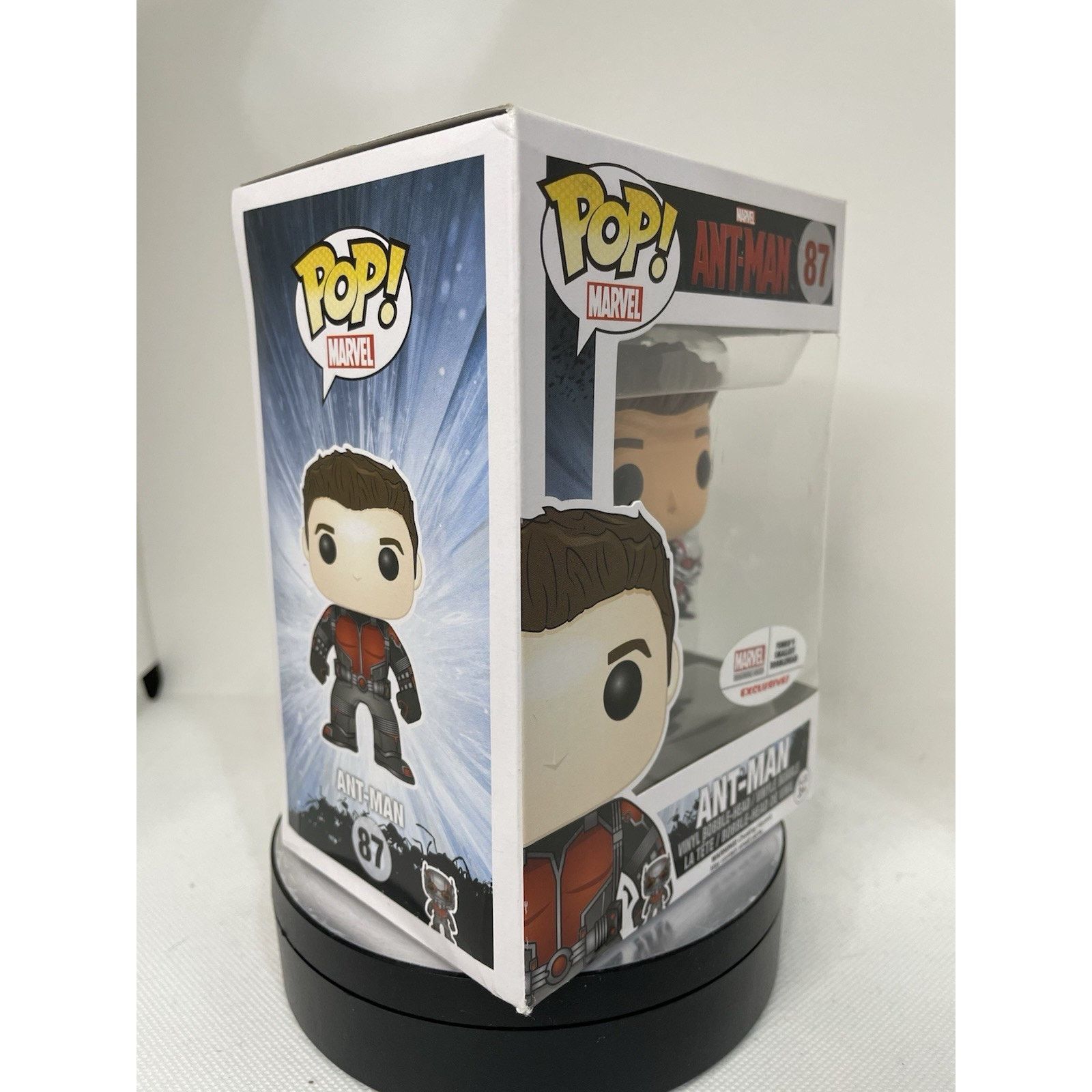Marvel Comics Funko Pop! Ant-Man (Unmasked) #85 - With Small Ant-Man Size ONE SIZE - 8 Thumbnail