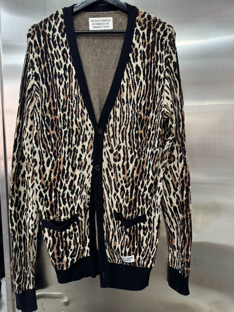 Wacko Maria Wacko Maria guilty parties Leopard Print Knit Cardigan Size US M / EU 48-50 / 2 - 1 Thumbnail