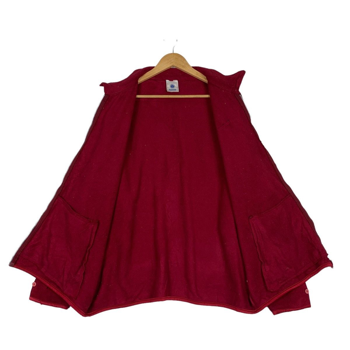 Japanese Brand TARZAN Red Fleece Jacket #1065-C48 Size US L / EU 52-54 / 3 - 11 Thumbnail