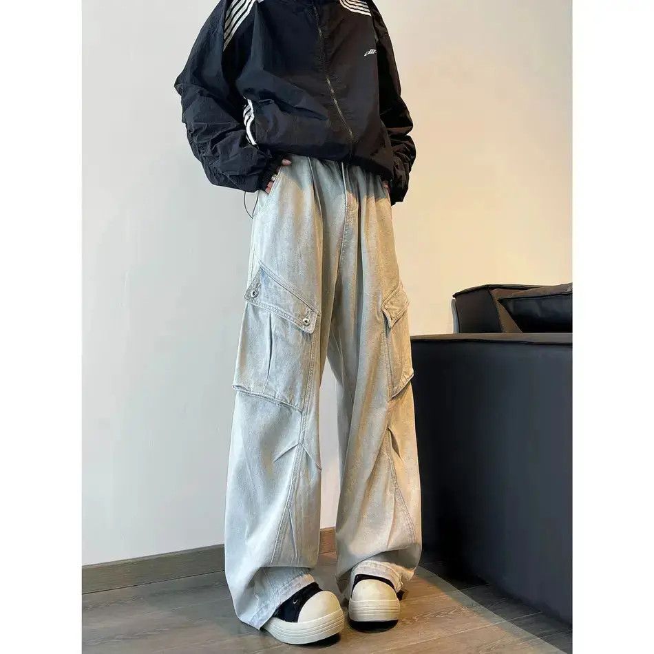 Japanese Brand Retro loose wide leg slightly flared jeans Size US 30 / EU 46 - 6 Thumbnail