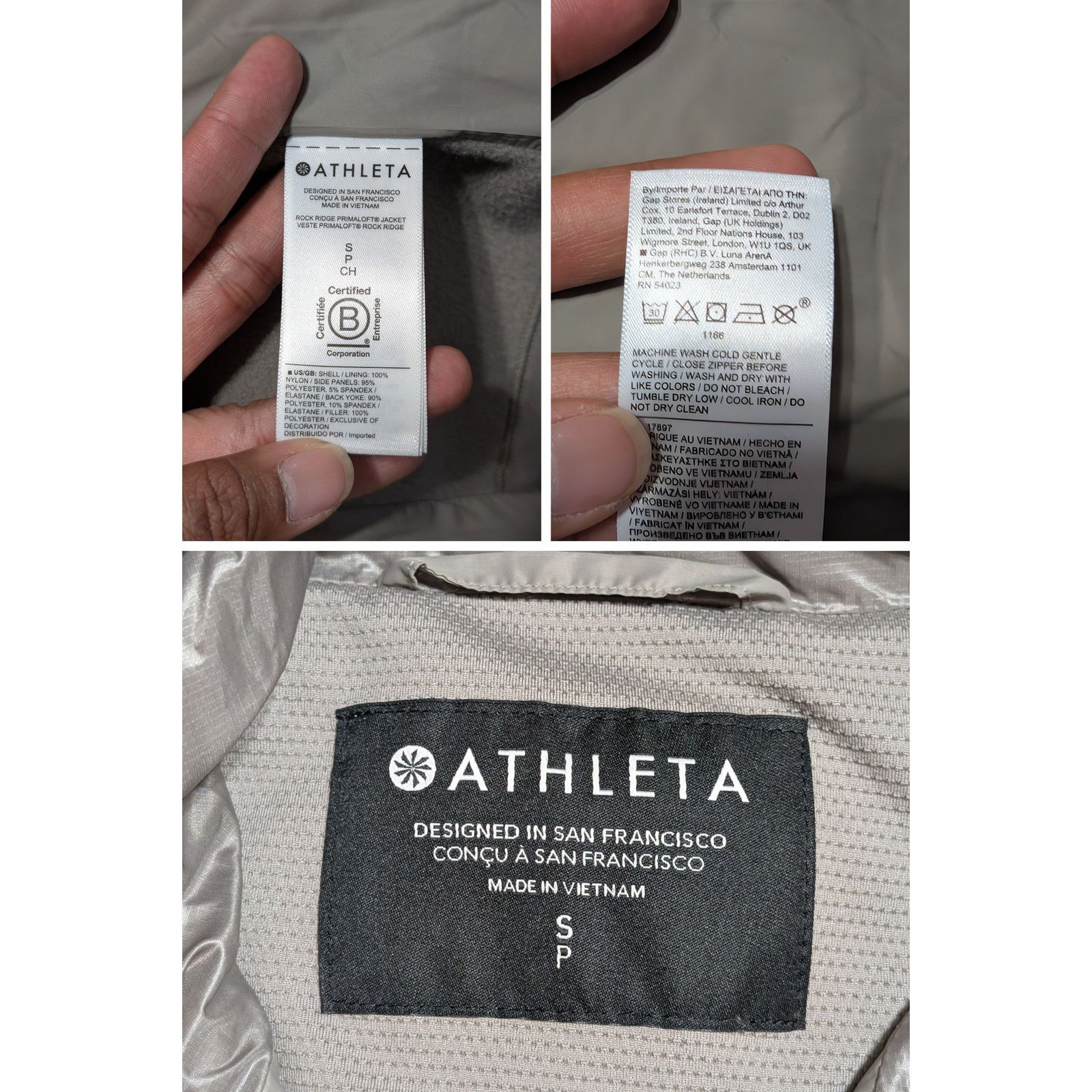 Athleta Athleta Tan Rock Ridge Primaloft Quilted zip Close Jacket SP Size S / US 4 / IT 40 - 7 Thumbnail