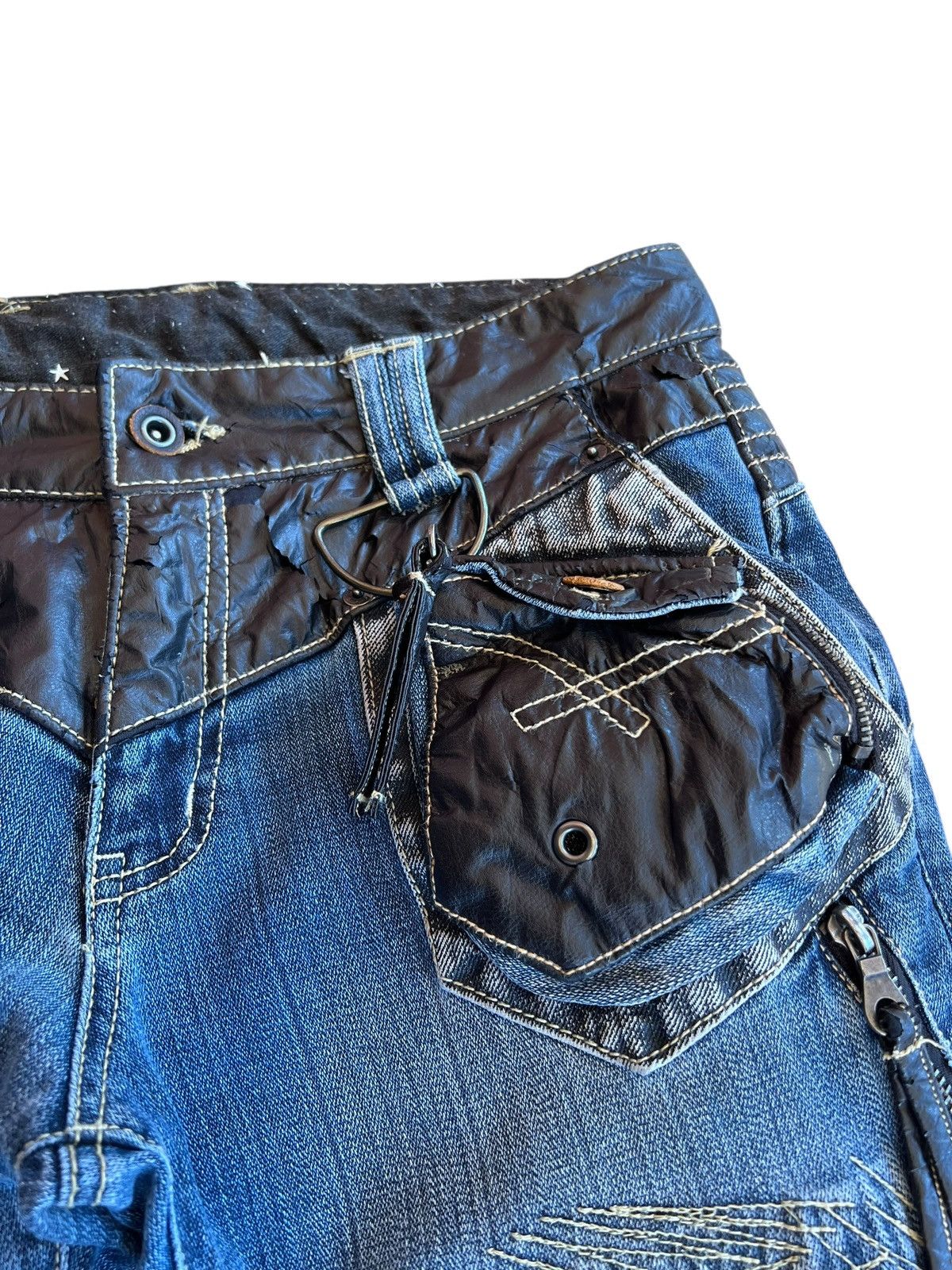 PPFM Vintage PPFM Stitching Bondage Punk Jean Size US 31 - 10 Thumbnail