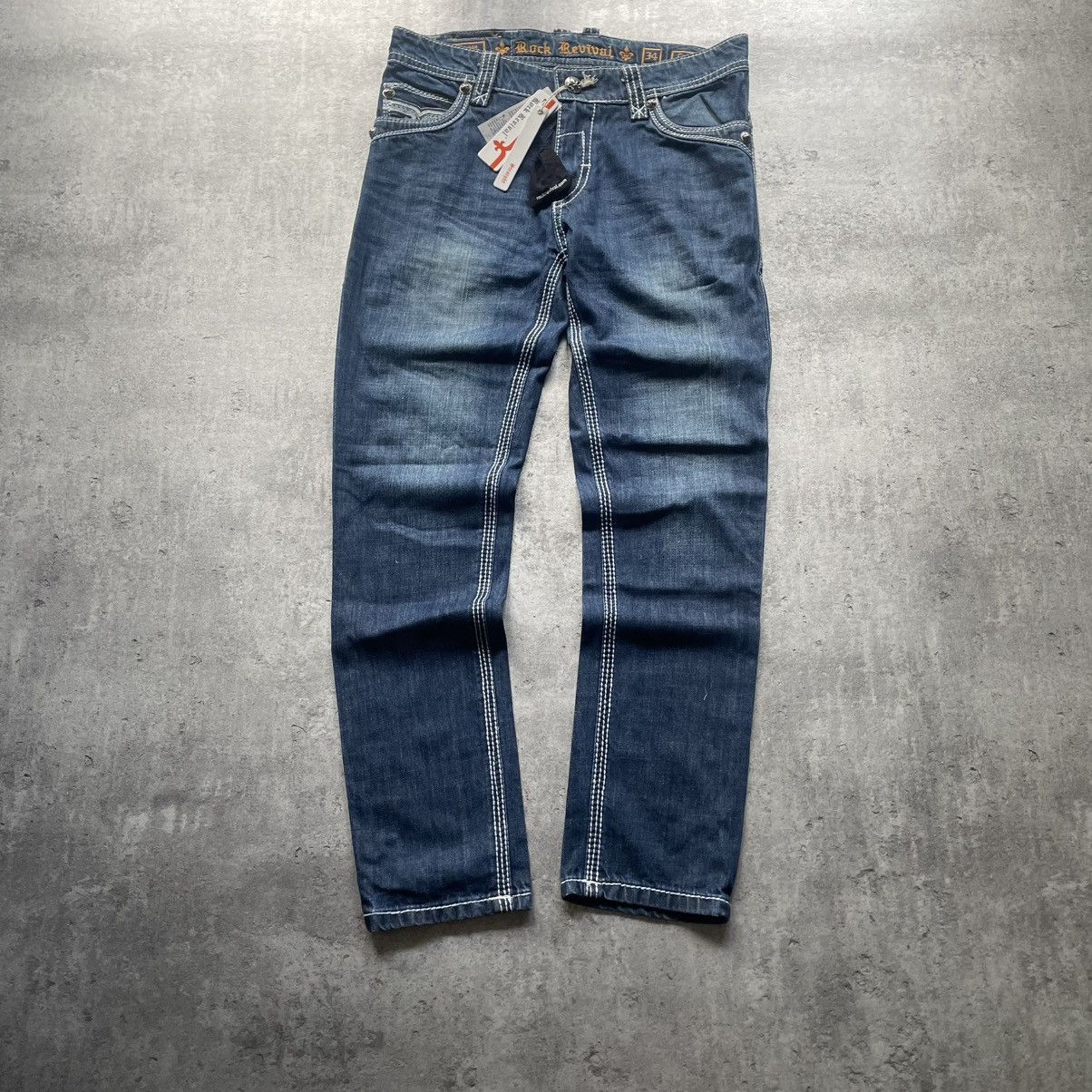 Rock Revival × Vintage NWT Rock Revival Cyrek Chorme Hearts Style Pants Size US 34 / EU 50 - 5 Thumbnail