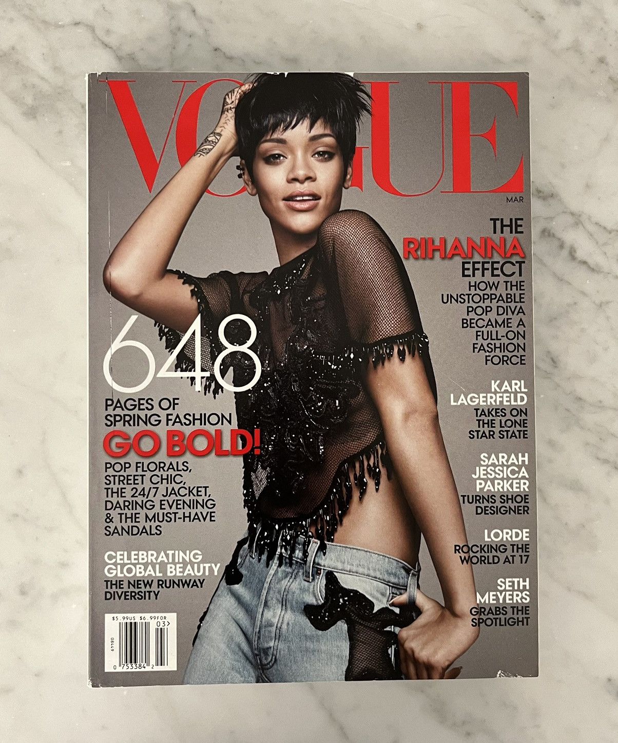 RIHANNA VOGUE US MAGAZINE MARCH 2014