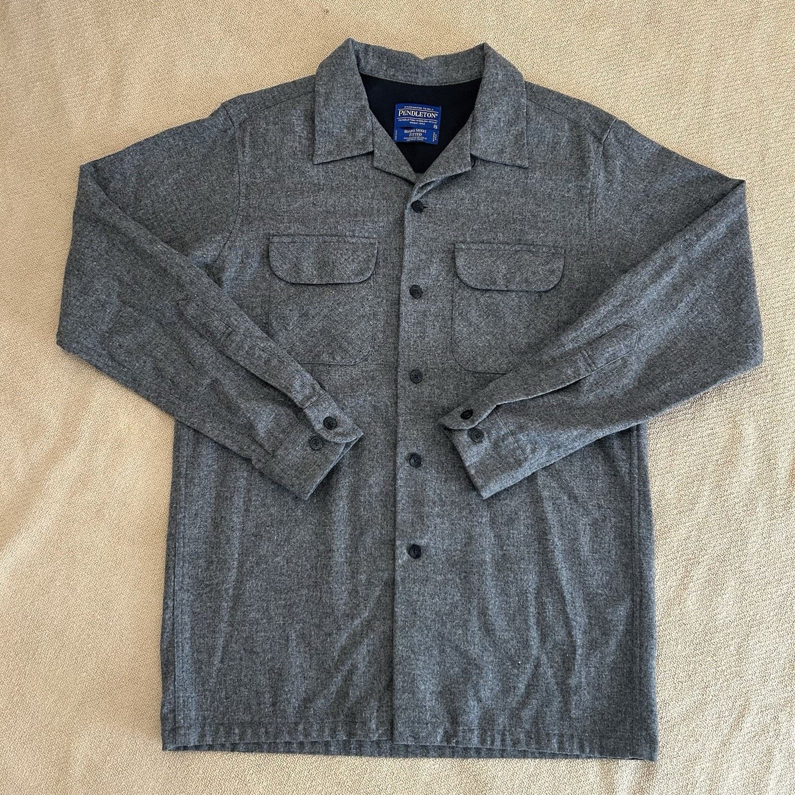 Pendleton Board Shirt Fitted Virgin Wool Camp Collar Button Up Medium Size US M / EU 48-50 / 2 - 1 Thumbnail