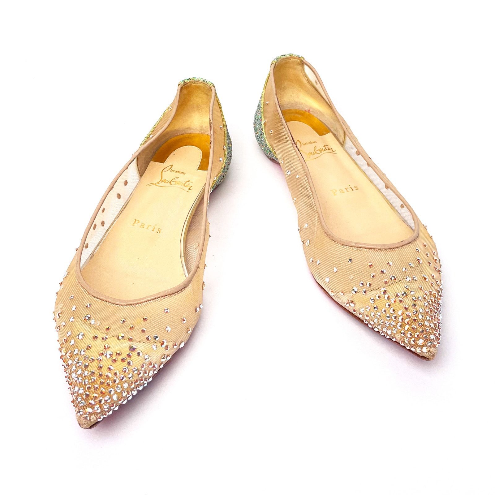 Christian Louboutin Sparkley Flats Size US 7.5 / IT 37.5 - 1 Thumbnail