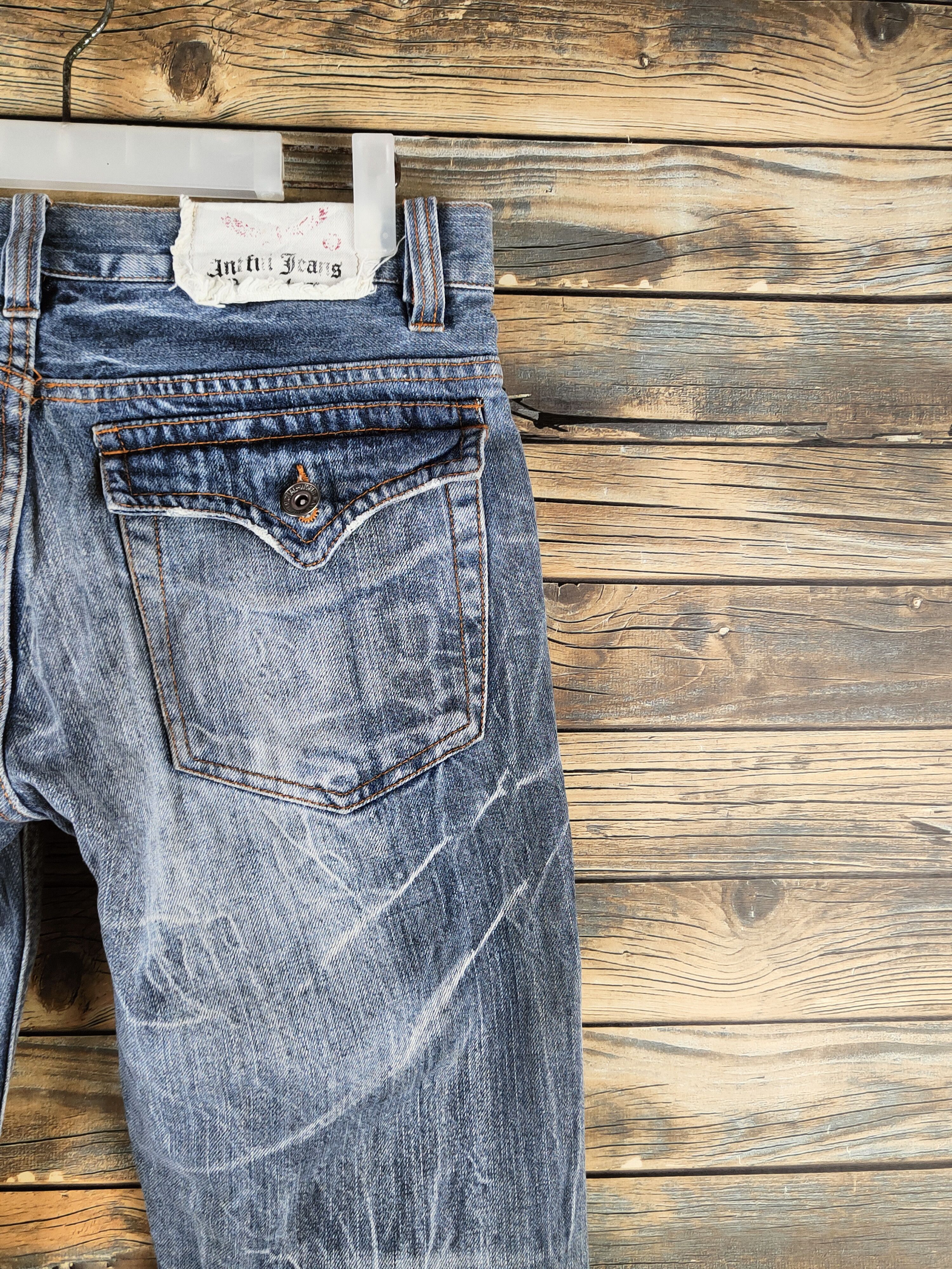 Japanese Brand DL AJ Light Blue Distressed Ripped Jeans #S2890 Size 32" / US 10 / IT 46 - 10 Thumbnail