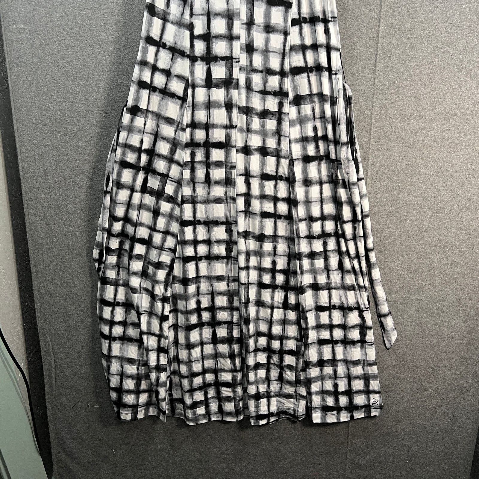 Other Cuddl Duds Flexwear Paneled Maxi Dress Black Gingham Size XS / US 0-2 / IT 36-38 - 5 Thumbnail