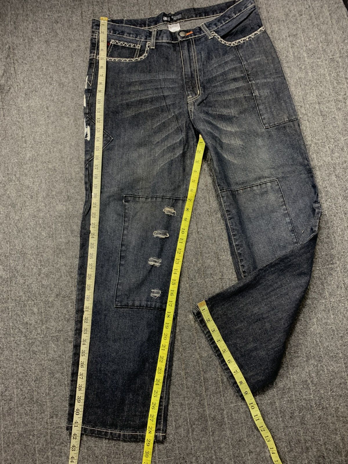 Japanese Brand Denim Bal Indigo Denim Jeans Baggy Style Back Printed Size US 35 - 11 Thumbnail