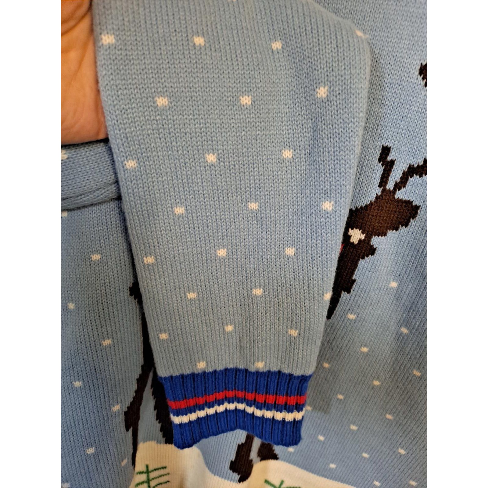 Other Skedouche Blue Rudolph Knit Christmas/Holiday Ugly Sweater S Size US S / EU 44-46 / 1 - 3 Thumbnail