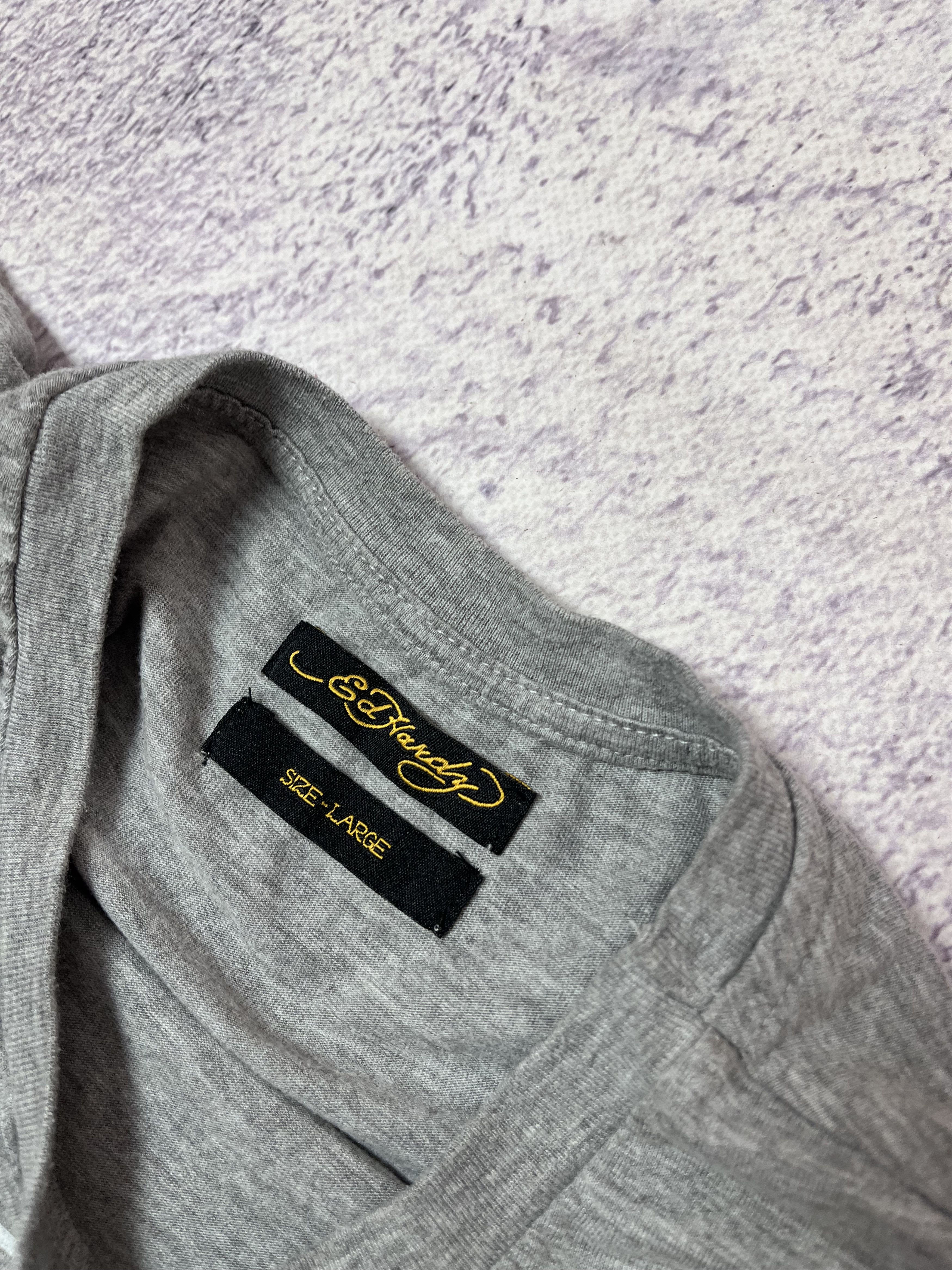 Ed Hardy × Japanese Brand Men’s T-shirt Ed Hardy size L logo Y2K Size US L / EU 52-54 / 3 - 13 Thumbnail