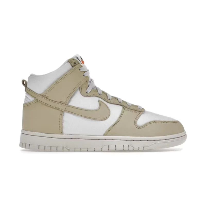 image of Nike Dunk High Team Gold (W) Shoes in White, Women's (Size 12)