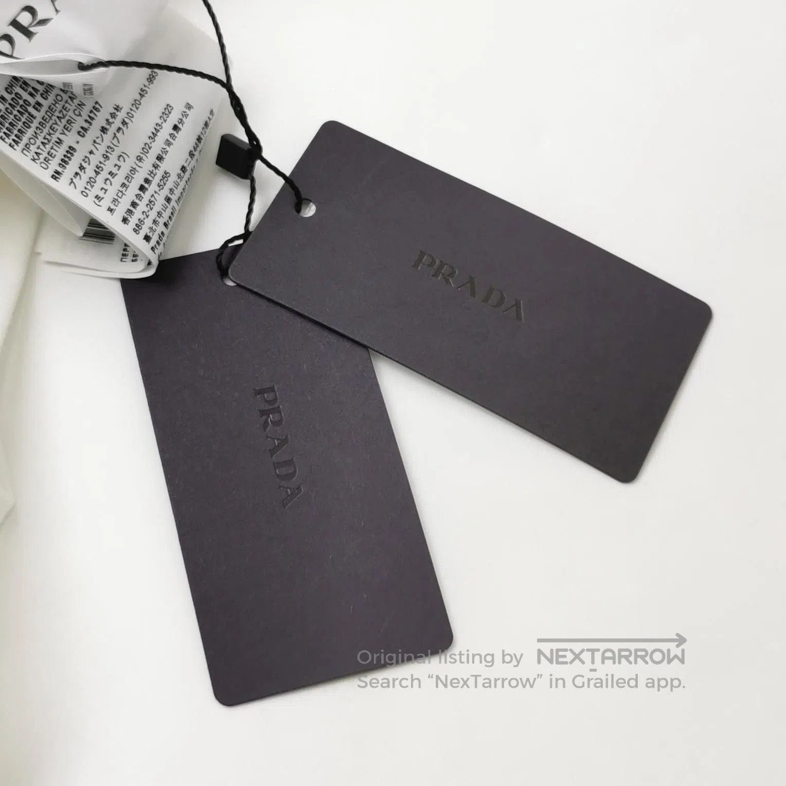 Prada Prada Cotton Logo Crewneck T. Size US M / EU 48-50 / 2 - 1 Thumbnail