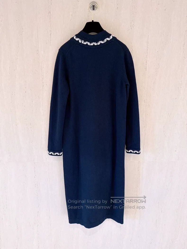 Chanel Chanel 21P Spring and Summer Preview Navy Blue Ultra-long Size XXS / US 00 / IT 34 - 2 Thumbnail