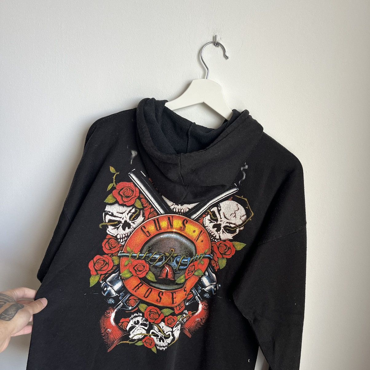 Band Tees 80s Guns N’Roses Vintage Full Print Hoodie Size US M / EU 48-50 / 2 - 6 Thumbnail