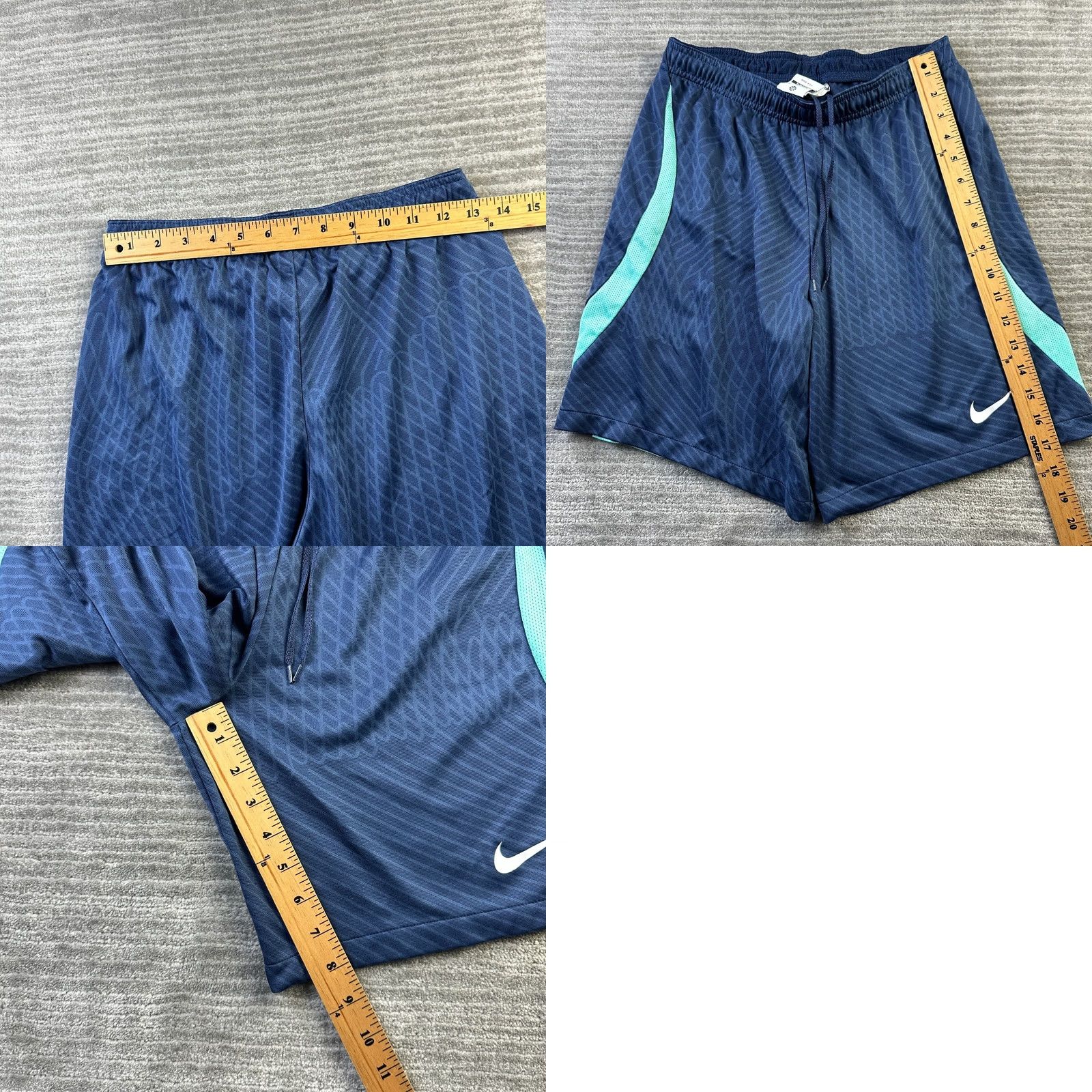 Nike Nike Shorts Mens Medium Blue Soccer Football Strike Drill Academy Practice Size US 31 - 8 Thumbnail