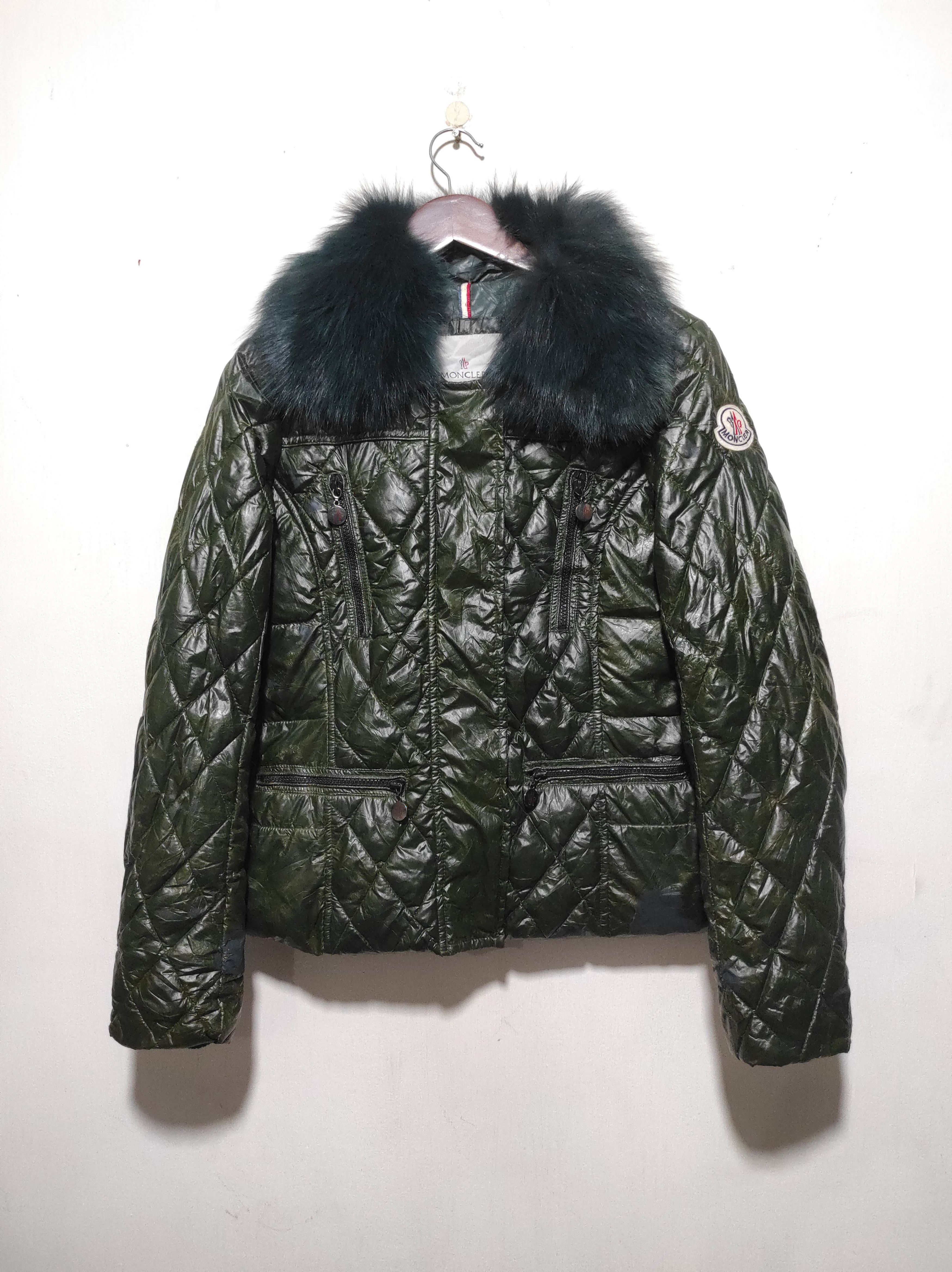Moncler Moncler Real Fur Down Puffer Jacket Size S / US 4 / IT 40 - 2 Thumbnail