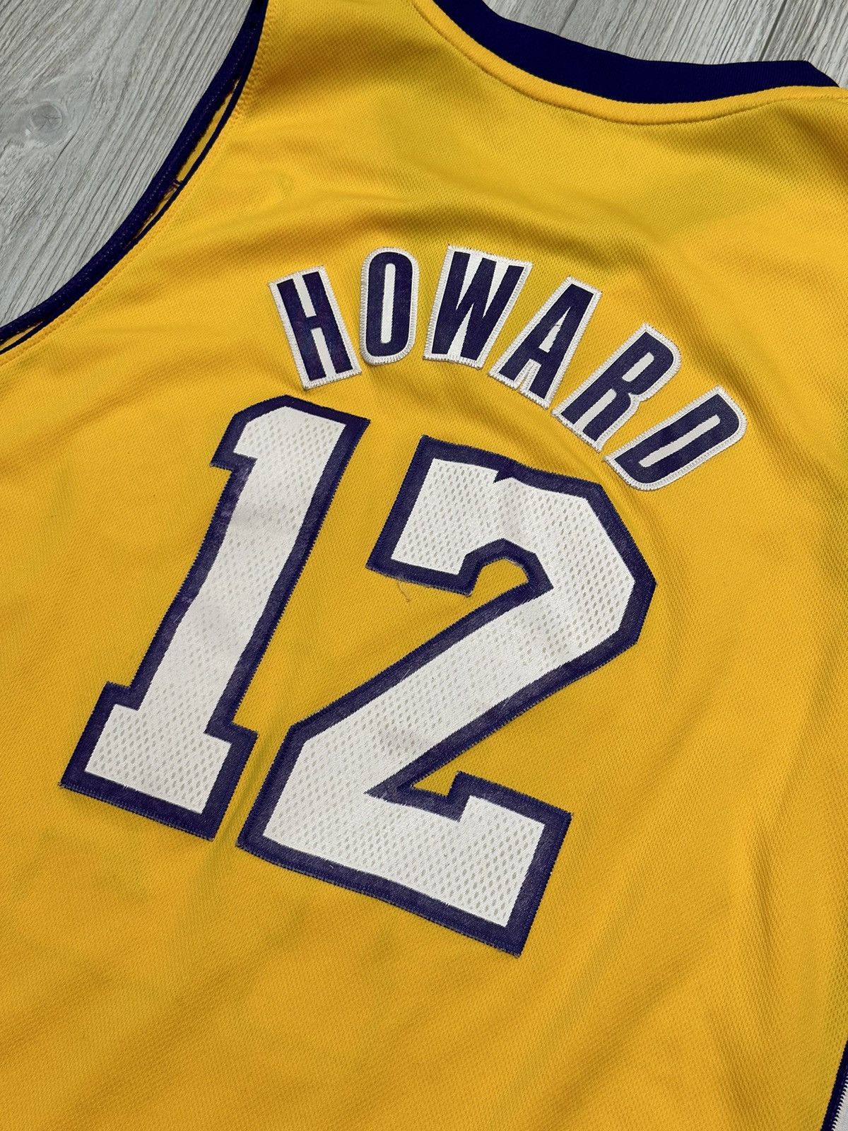 NBA 2013 2014 Lakers Howard Adidas Home NBA Basketball Jersey Size US L / EU 52-54 / 3 - 8 Thumbnail