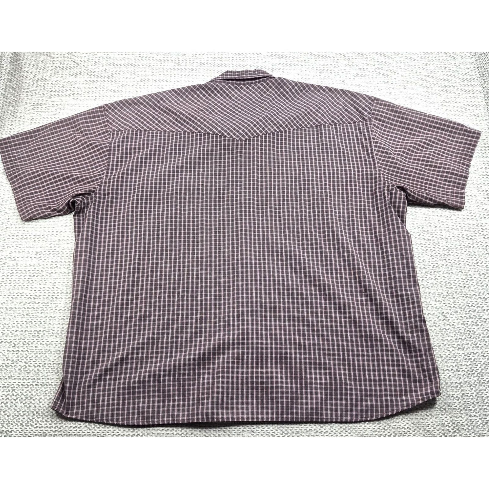 Vintage VINTAGE Outlaw Western Wear Shirt Mens Big 3X Plaid Short Sleeve Western Size US XXL / EU 58 / 5 - 5 Thumbnail