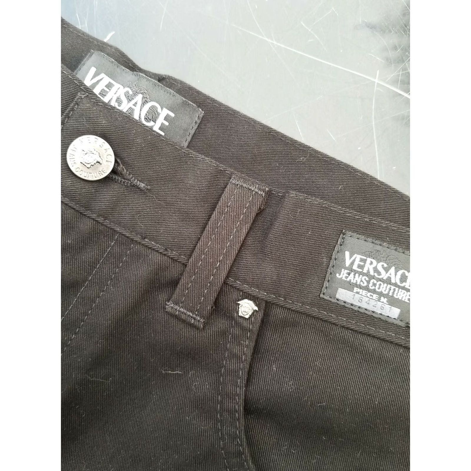 Versace Jeans Couture VINTAGE Versace Jeans Couture Jeans Pants Black 30x34 Unisex Adults Regular Inseam 34 Deadstock Mens Womens Size US 30 / EU 46 - 8 Thumbnail