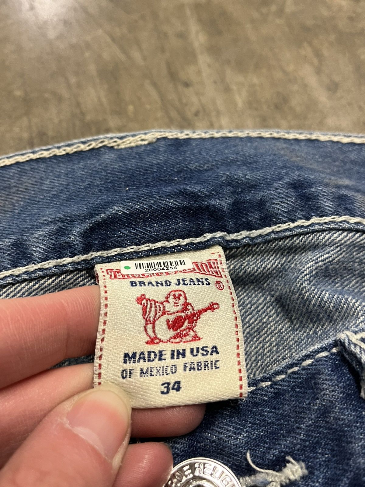 True Religion × Vintage True religion baggy fit wide leg denim hip hop skater Size US 34 / EU 50 - 7 Thumbnail