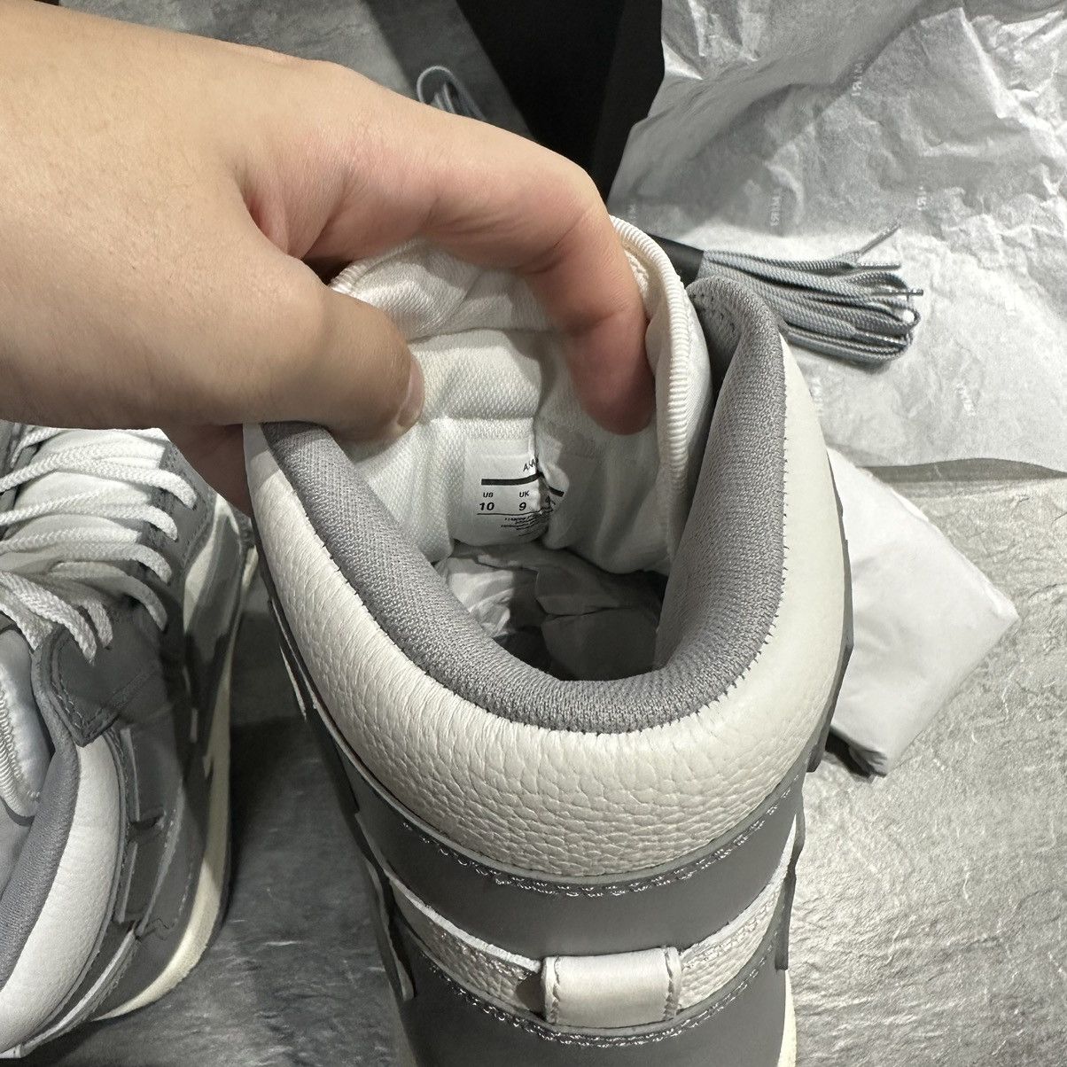 Amiri Amiri Skel-Top Hi - White/Grey Size US 10 / EU 43 - 6 Thumbnail