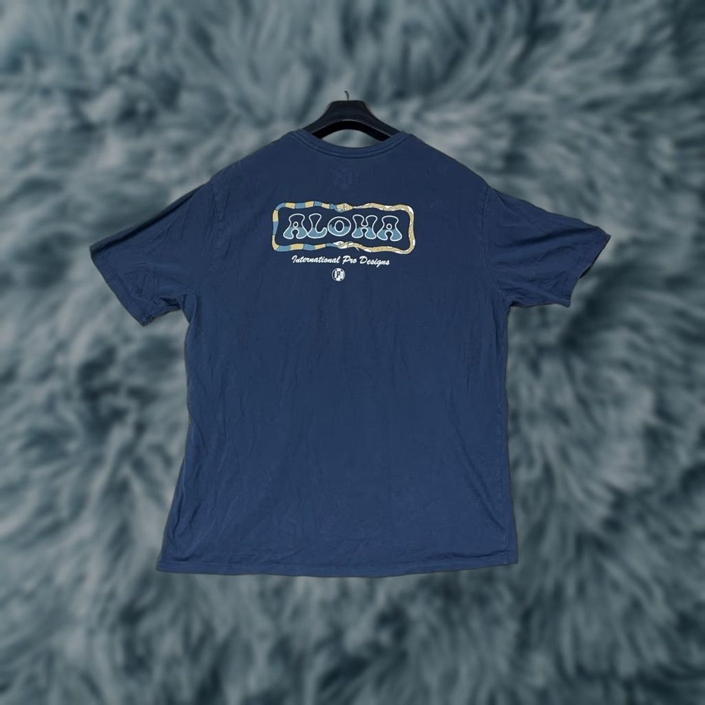 ALOHAS IPD Co. Graphic T-Shirt Mens XL Blue Short Sleeve Ipd Company Logo Surf Music Modern Regular Cotton Crew Neck Size US XL / EU 56 / 4 - 1 Thumbnail